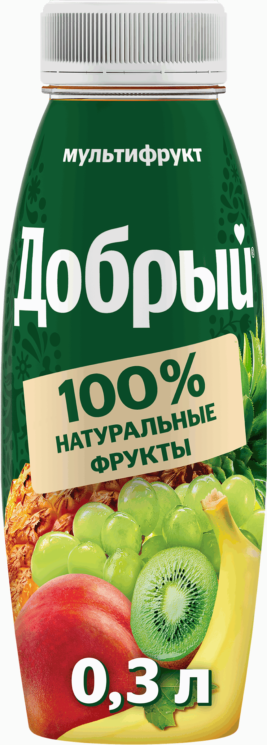 Изображение товара Нектар Мультифрукт с провитамином А 0.3л натуральный фруктовый напиток