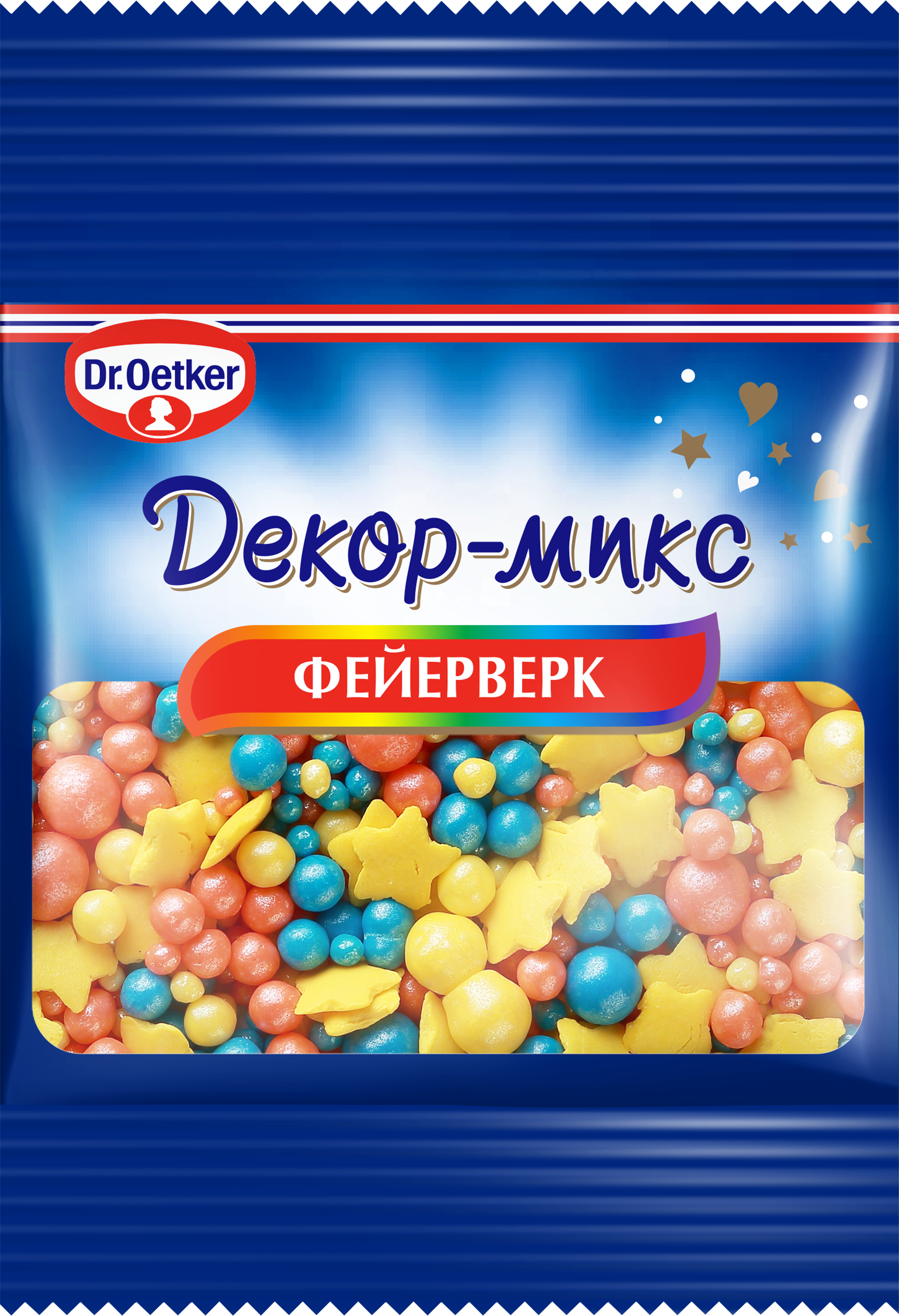 Изображение товара Посыпка кондитерская DR.OETKER Декор-микс Фейерверк 10г яркое украшение выпечки Изображение товара Посыпка кондитерская DR.OETKER Декор-микс Фейерверк 10г яркое украшение выпечки