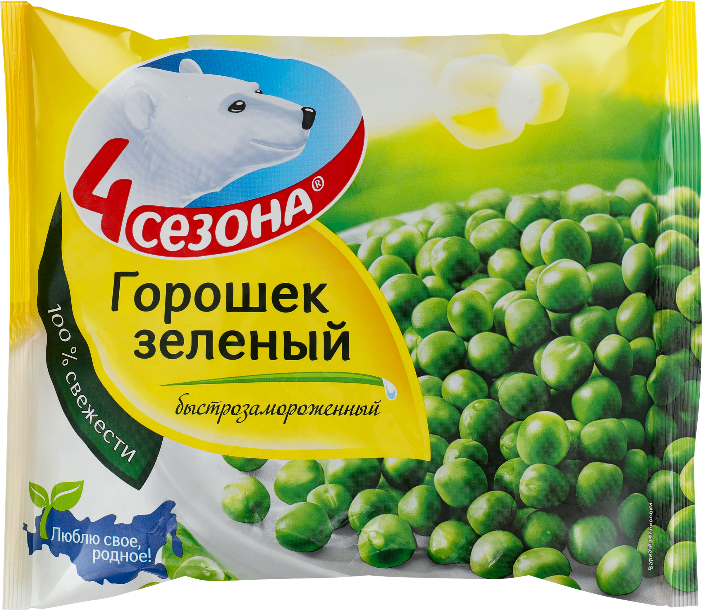 Изображение товара Горошек зеленый замороженный 4 СЕЗОНА, 400г - питательный и полезный продукт Изображение товара Горошек зеленый замороженный 4 СЕЗОНА, 400г - питательный и полезный продукт