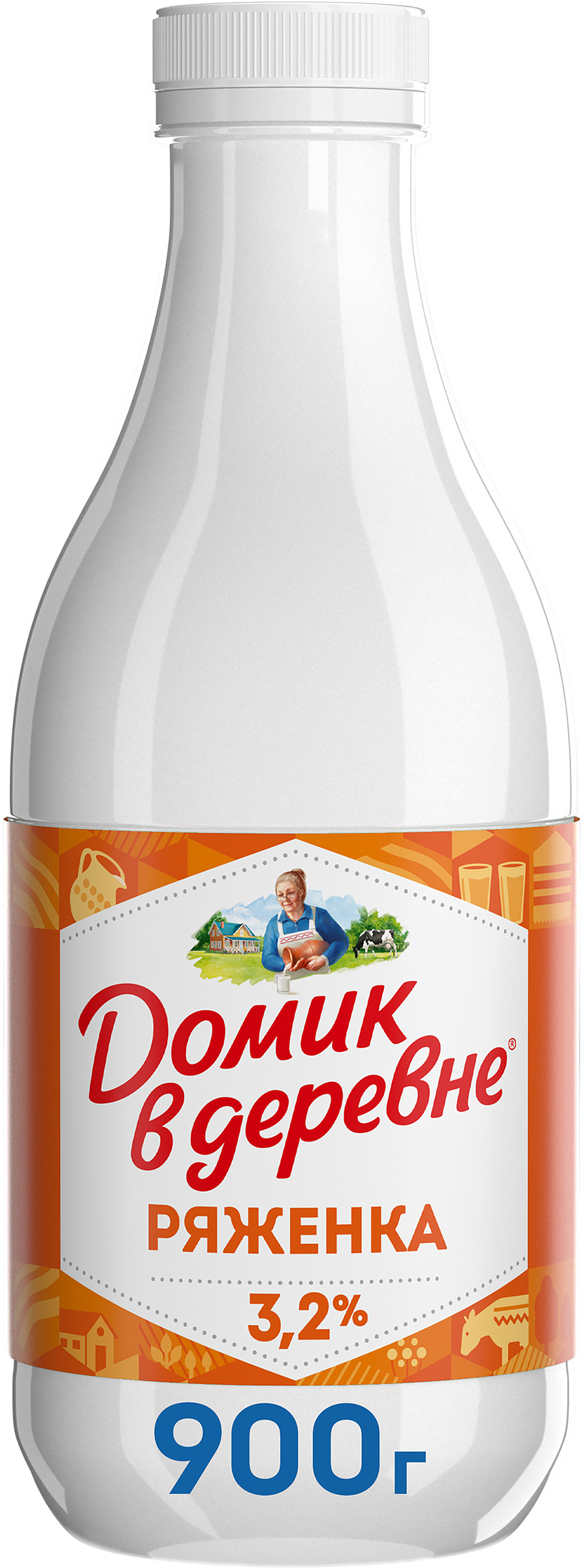 Изображение товара Ряженка ДОМИК В ДЕРЕВНЕ 3,2% натуральный кисломолочный напиток 900 г Изображение товара Ряженка ДОМИК В ДЕРЕВНЕ 3,2% натуральный кисломолочный напиток 900 г