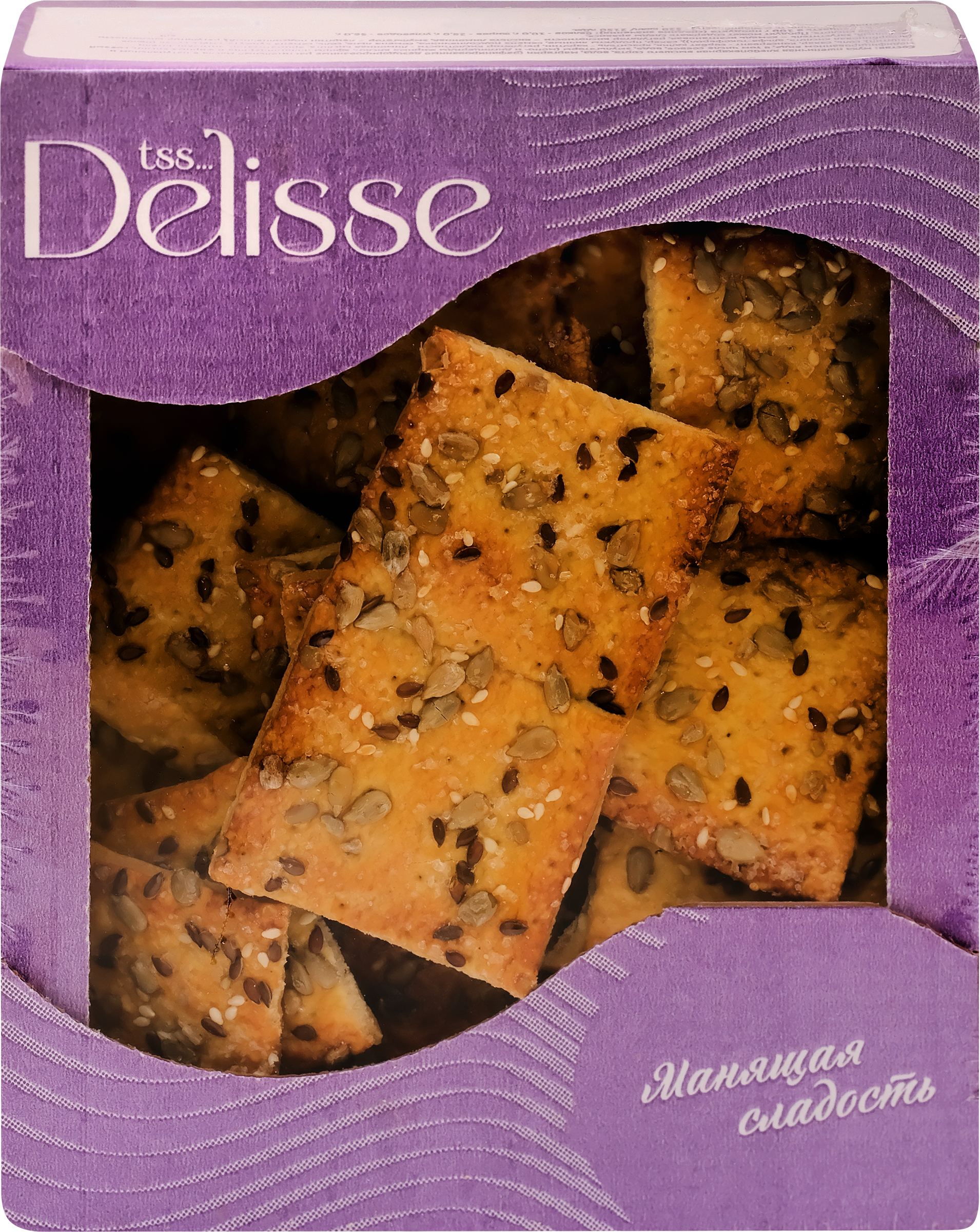 Изображение товара Сдобное изделие DELISSE Вкусное 450г - вкусная выпечка с семенами