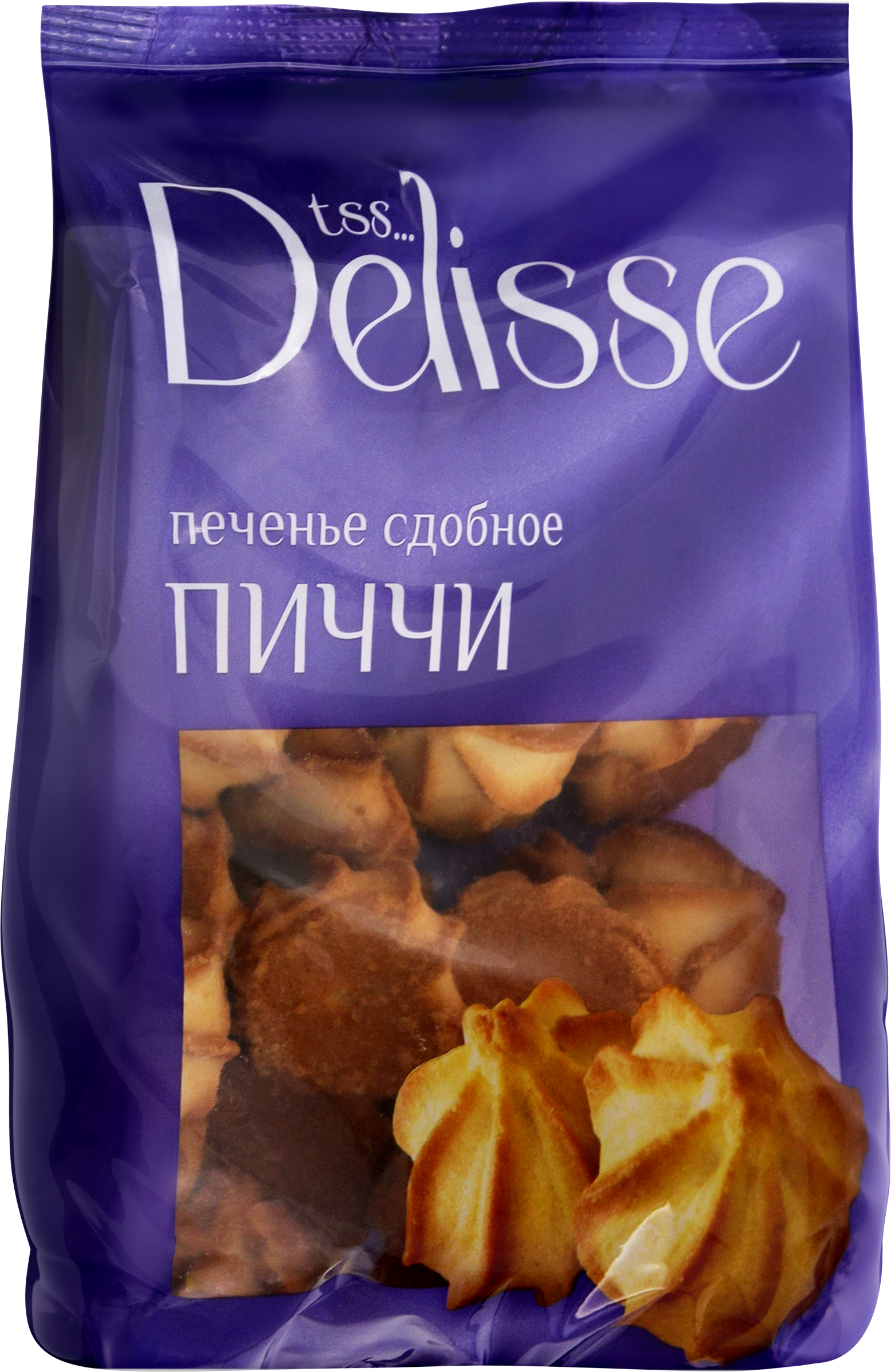 Изображение товара Печенье DELISSE Пиччи сдобное 300г - нежное тающее во рту лакомство
