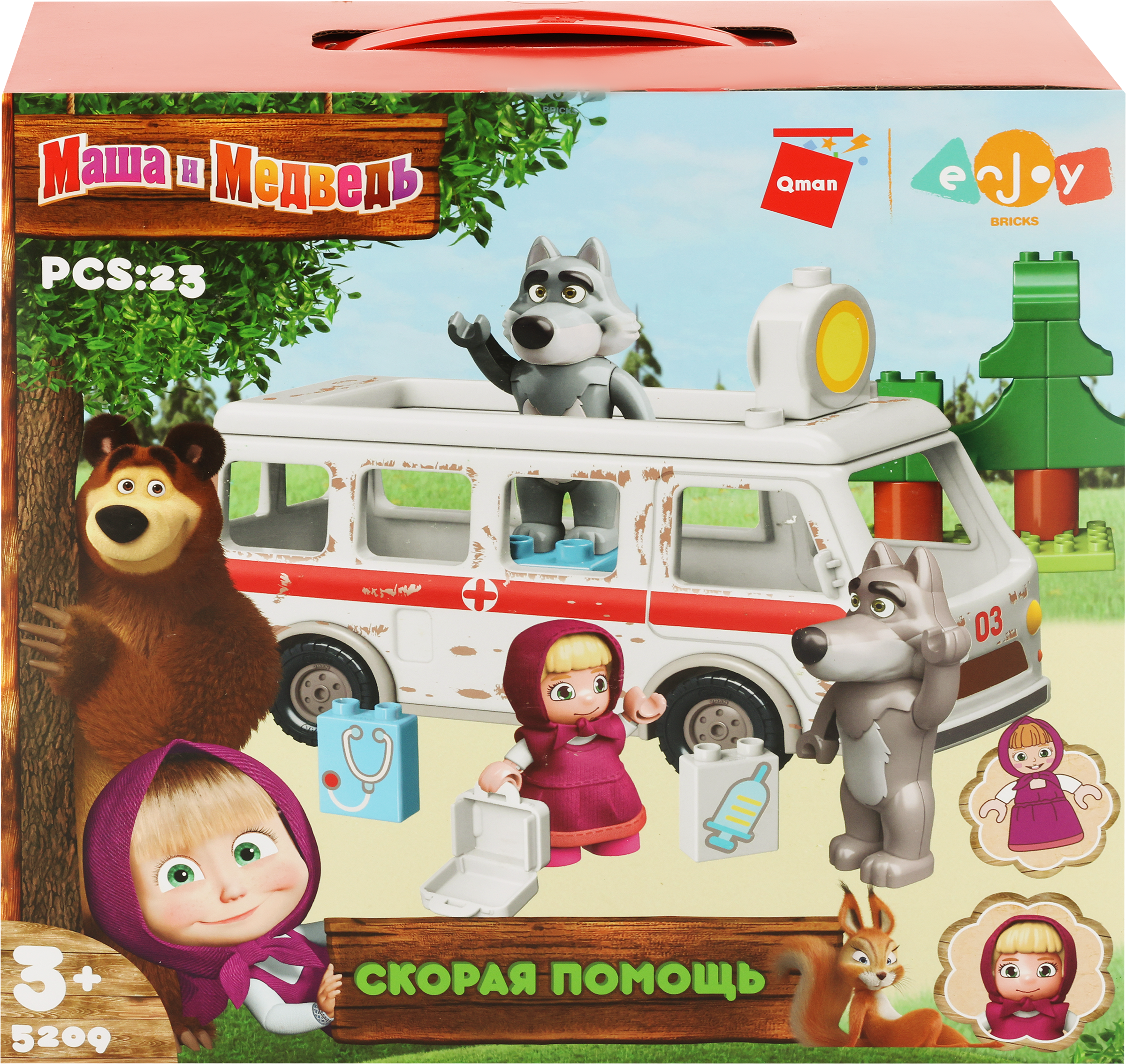 Изображение товара Конструктор QMAN Скорая помощь, 23 детали
