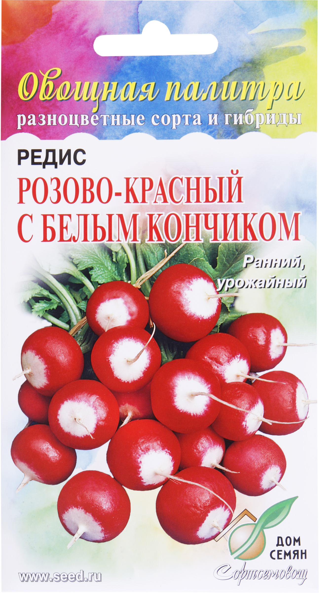 Изображение товара Семена ДОМ СЕМЯН Редис с белым кончиком Розово-красный, 2,3г Изображение товара Семена ДОМ СЕМЯН Редис с белым кончиком Розово-красный, 2,3г