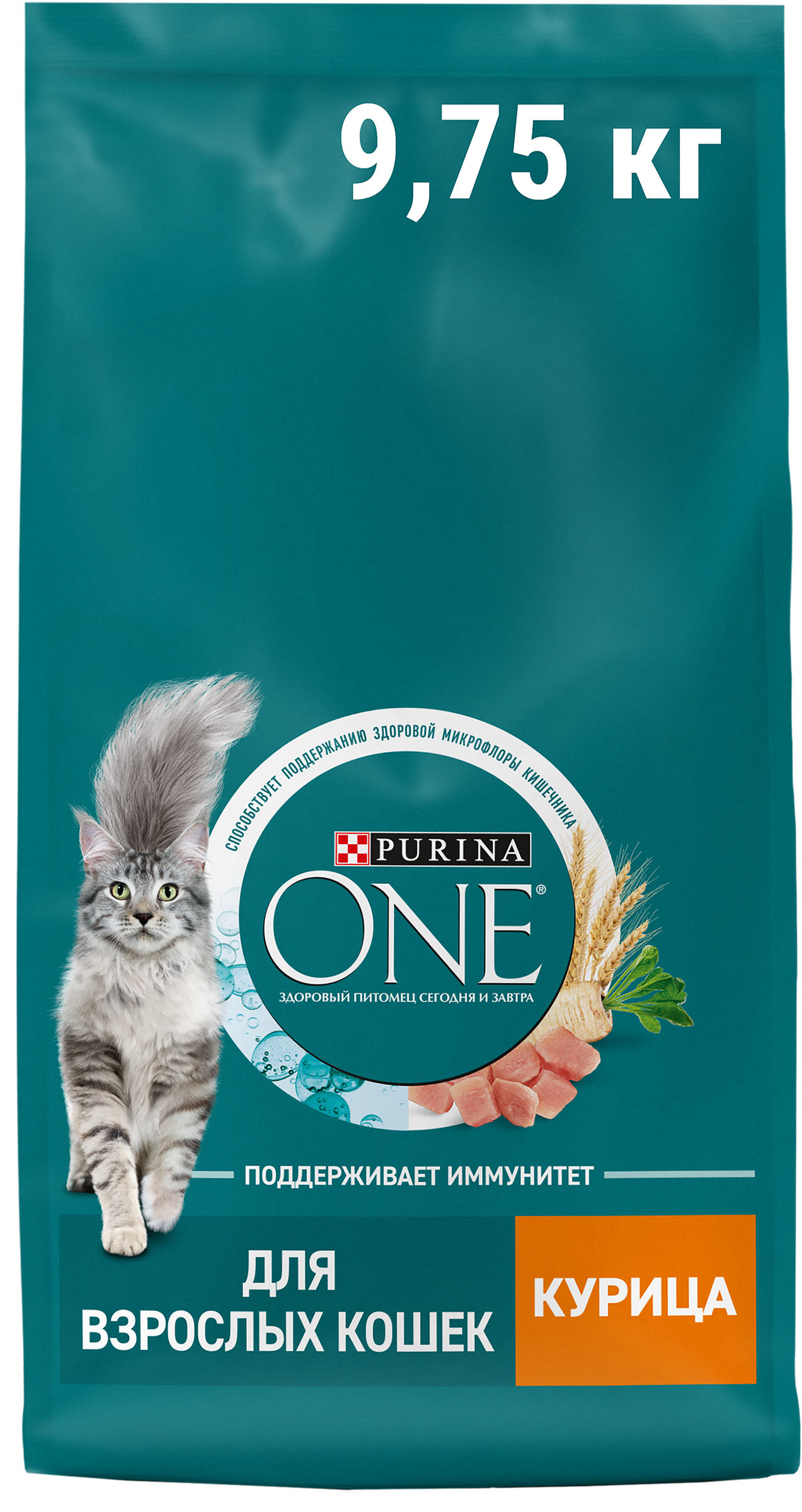 Изображение товара Корм сухой для взрослых кошек PURINA ONE Курица 9,75 кг Изображение товара Корм сухой для взрослых кошек PURINA ONE Курица 9,75 кг