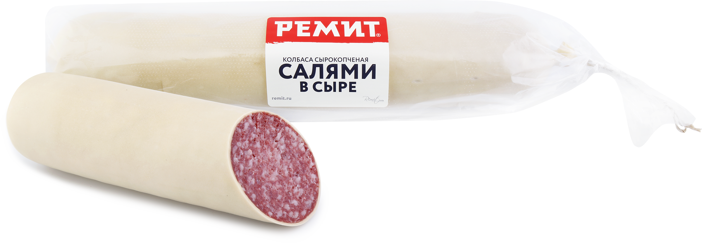 Изображение товара Колбаса сырокопченая РЕМИТ Салями в сыре натурального вкуса