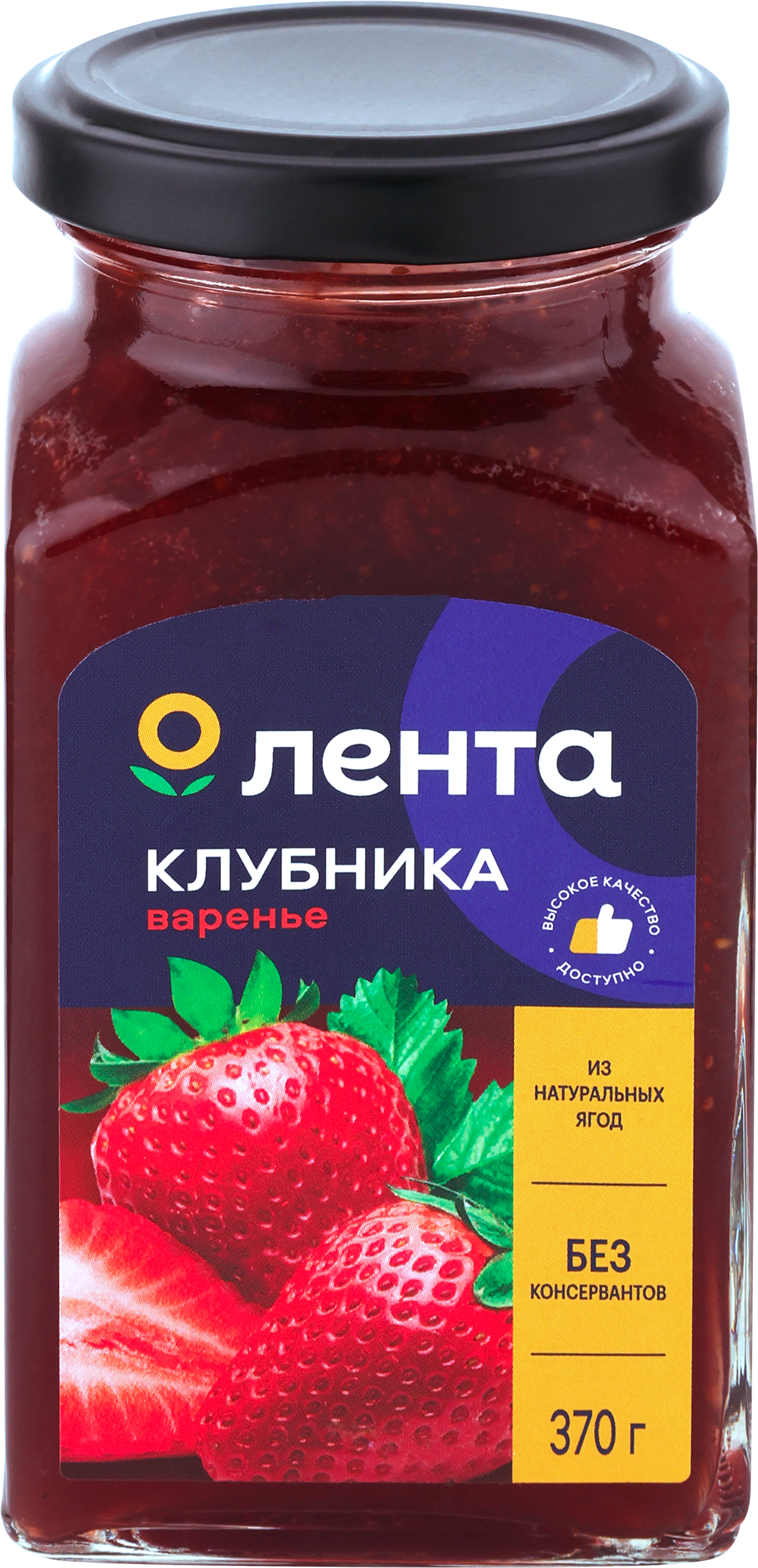 Изображение товара Варенье ЛЕНТА Клубничное, 370г