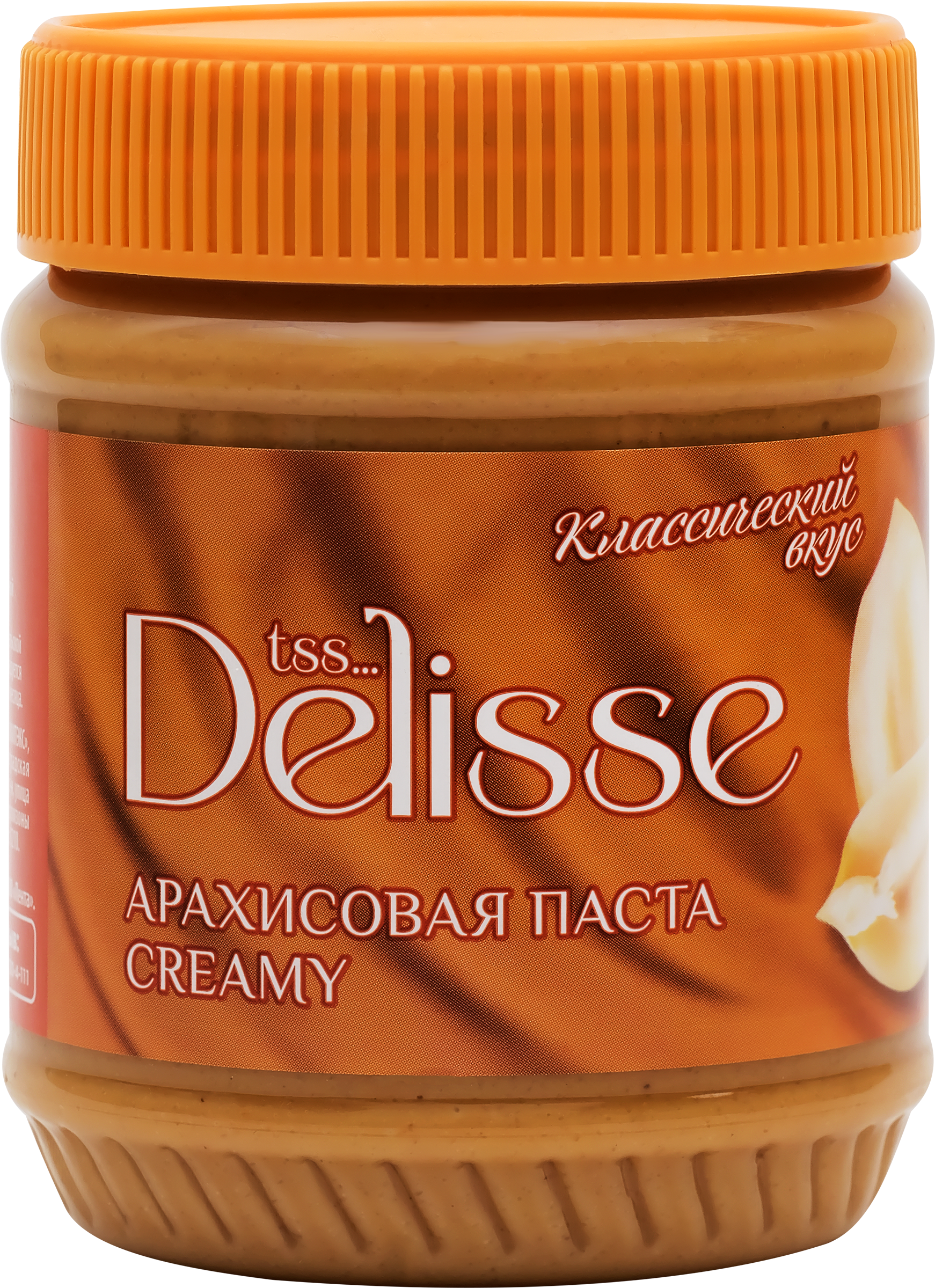 Изображение товара Паста арахисовая DELISSE Creamy 340г - натуральный продукт без глютена