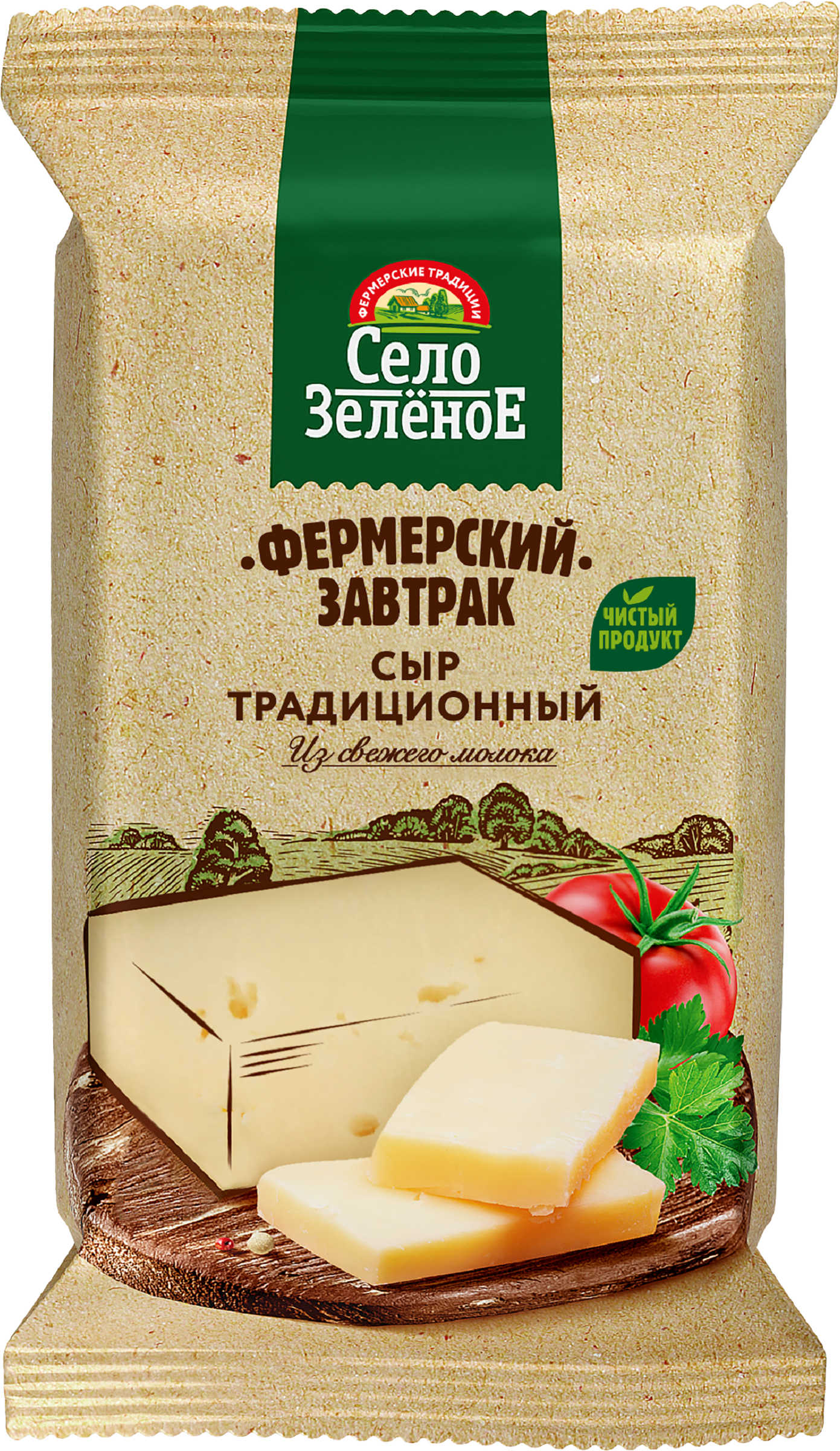 Изображение товара Сыр СЕЛО ЗЕЛЕНОЕ Традиционный 40%, без змж, 180г Изображение товара Сыр СЕЛО ЗЕЛЕНОЕ Традиционный 40%, без змж, 180г
