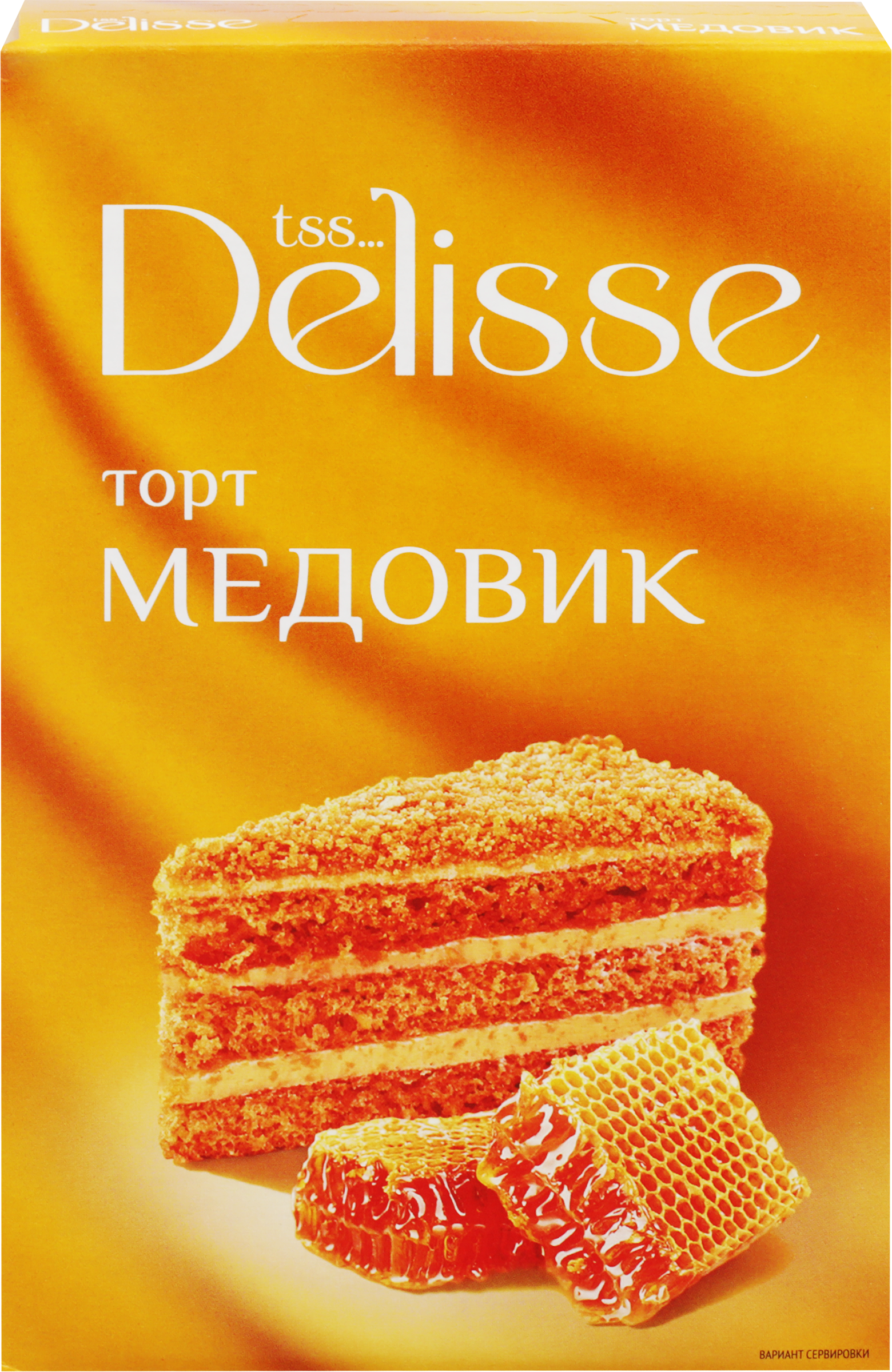 Изображение товара Торт Медовик DELISSE 360г классический бисквит с медом Изображение товара Торт Медовик DELISSE 360г классический бисквит с медом
