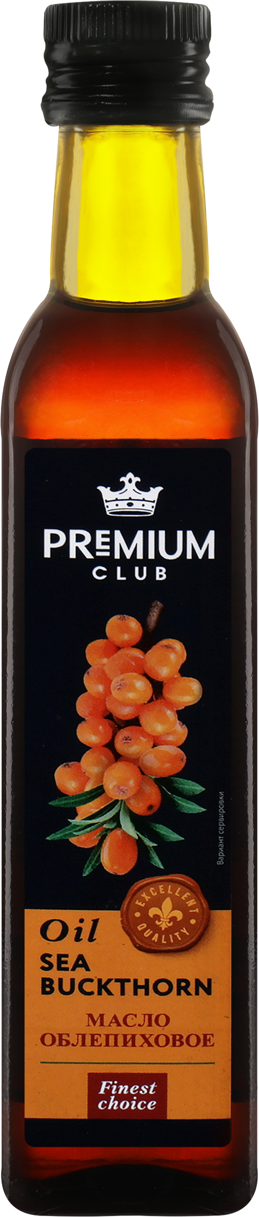 Изображение товара Масло облепиховое PREMIUM CLUB рафинированное 250 мл для салатов и заправки