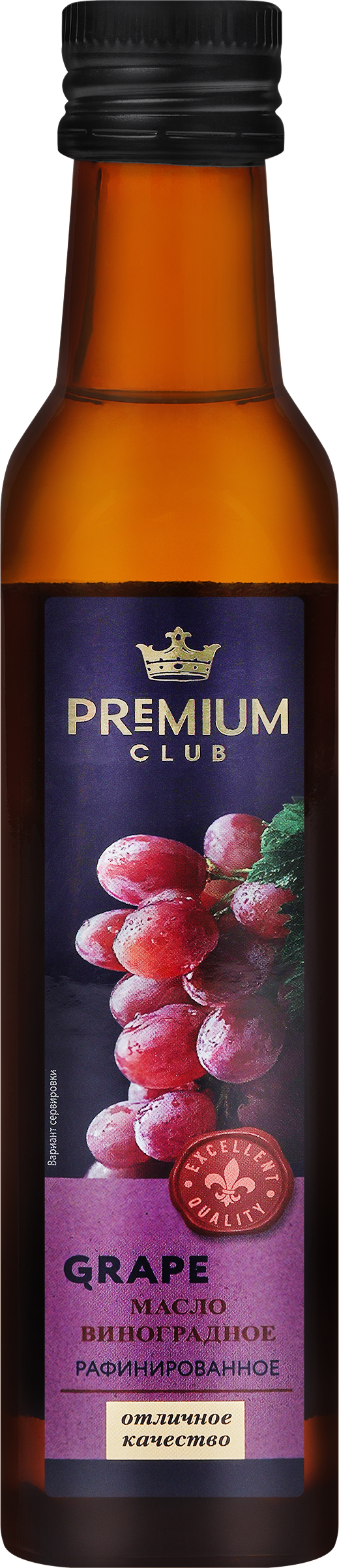 Изображение товара Масло виноградное PREMIUM CLUB рафинированное, 250мл Изображение товара Масло виноградное PREMIUM CLUB рафинированное, 250мл