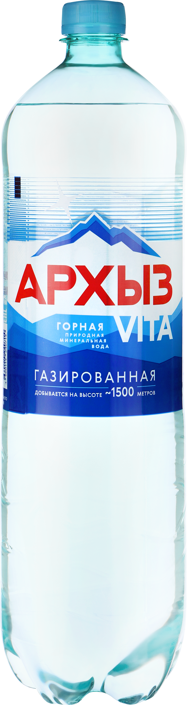 Изображение товара Вода минеральная АРХЫЗ Vita природная столовая газированная, 1.5л