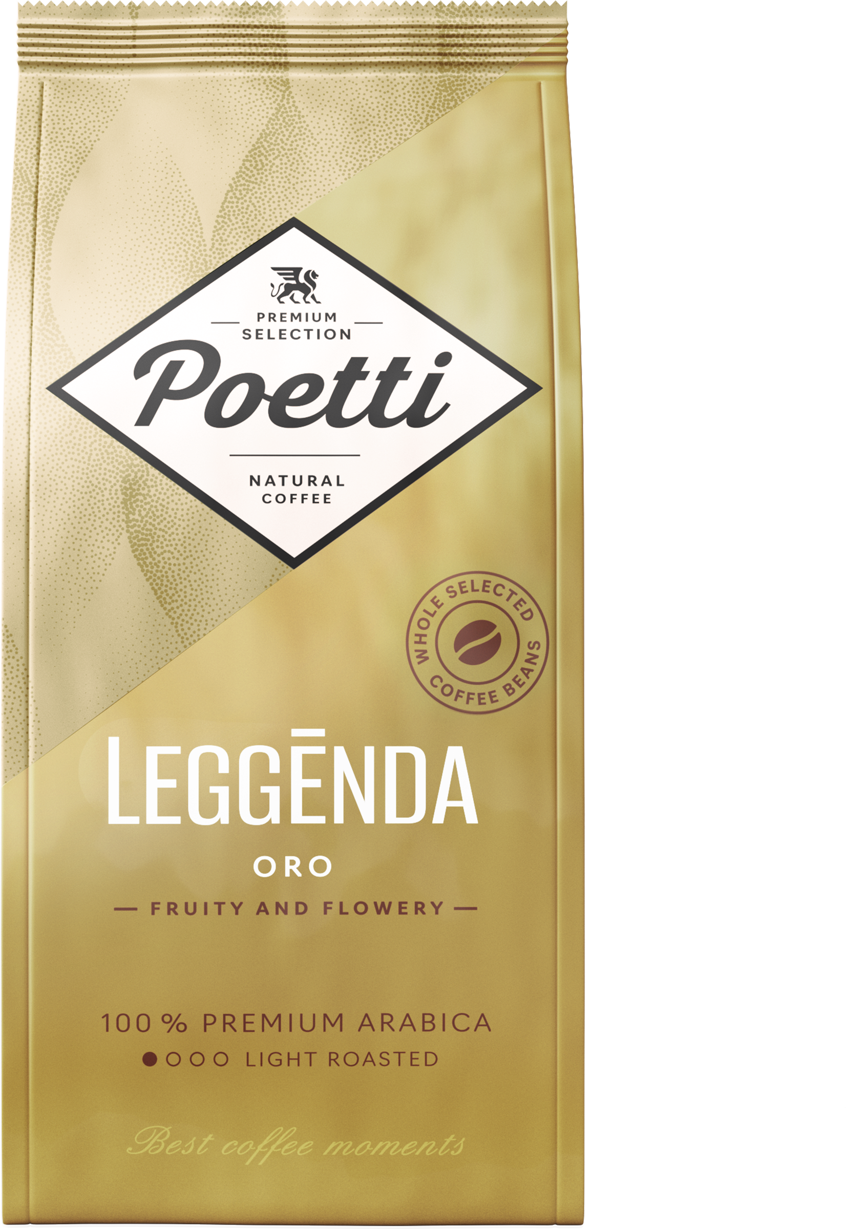 Изображение товара Кофе зерновой POETTI Leggenda Oro натуральный жареный 250г Изображение товара Кофе зерновой POETTI Leggenda Oro натуральный жареный 250г