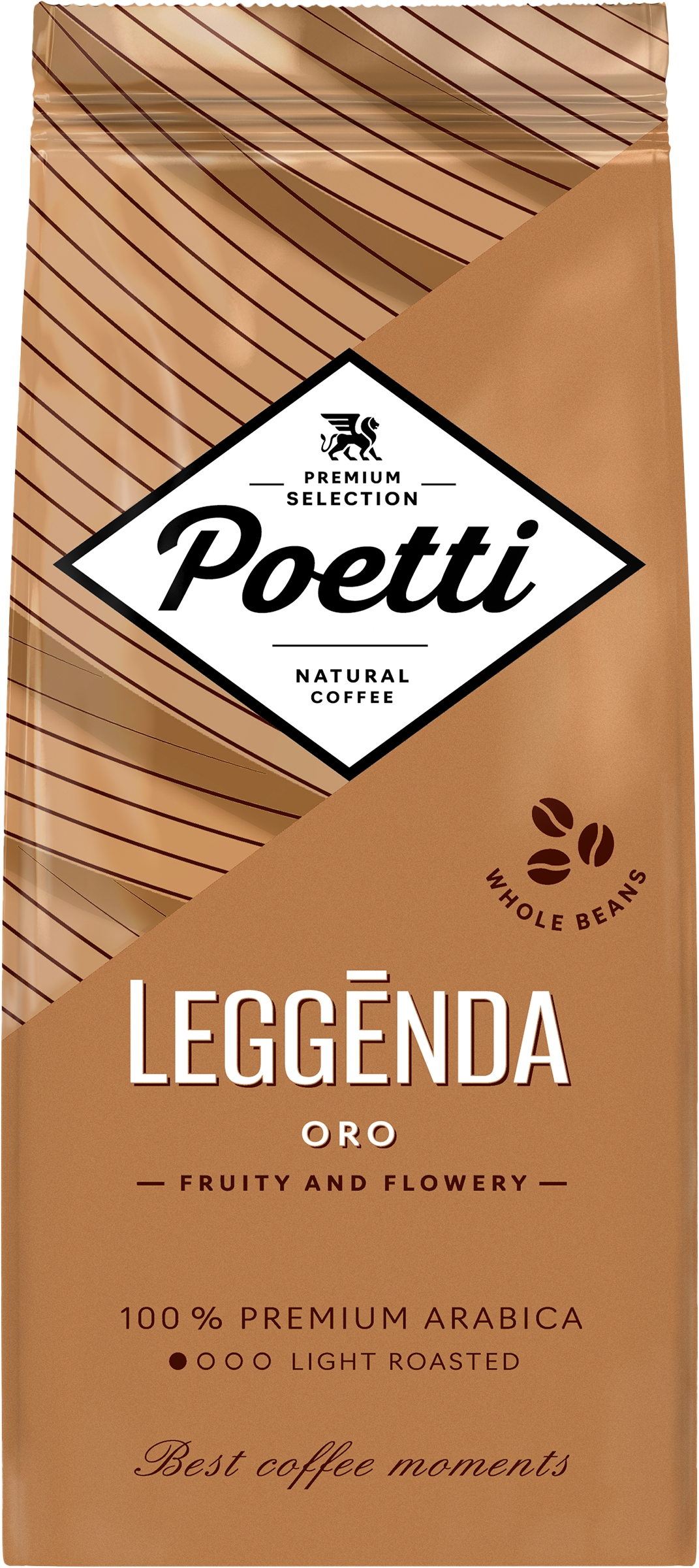 Изображение товара Кофе зерновой POETTI Leggenda Oro натуральный жареный, 250г Изображение товара Кофе зерновой POETTI Leggenda Oro натуральный жареный, 250г