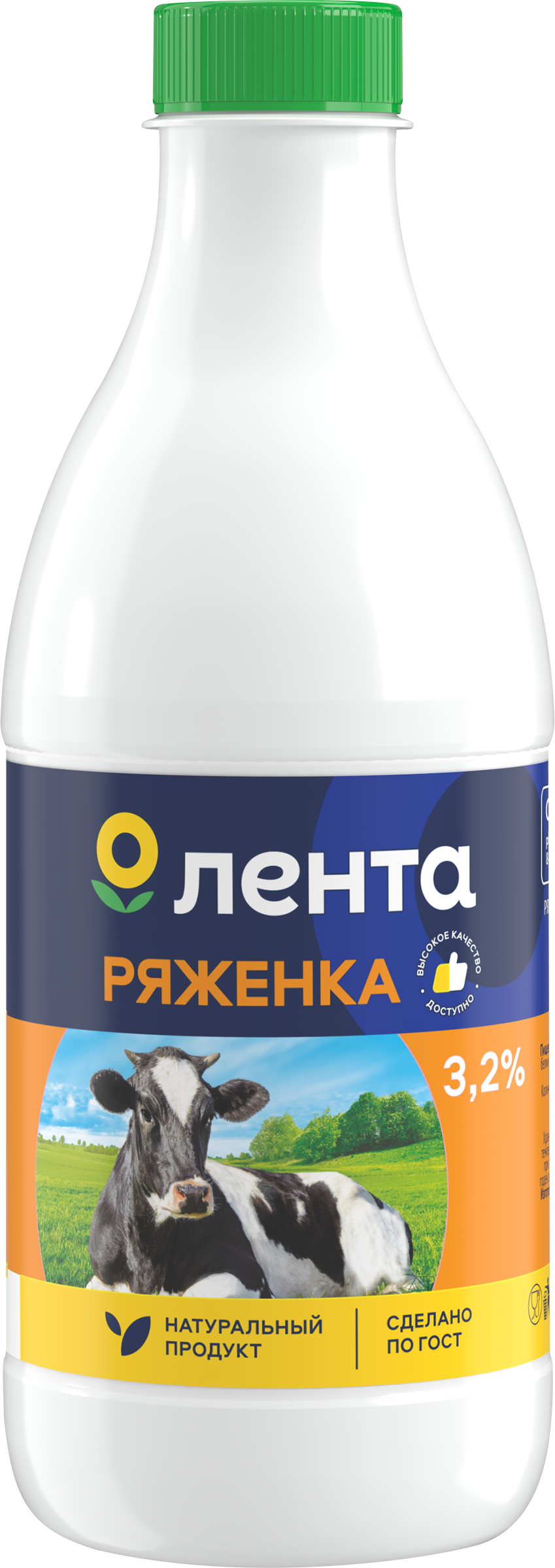 Изображение товара Ряженка ЛЕНТА 3,2%, без змж, 920г