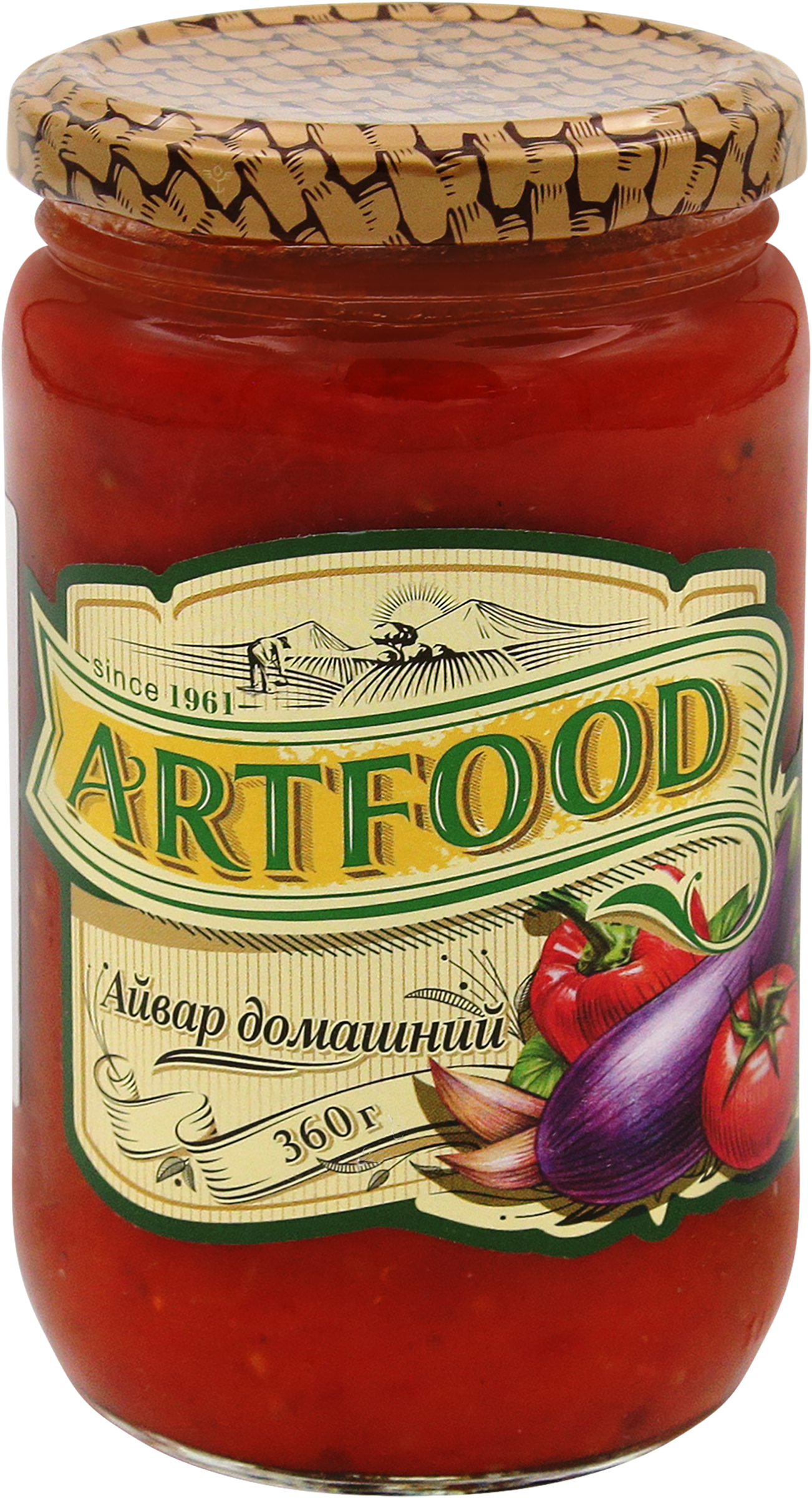 Изображение товара Айвар ARTFOOD Домашний соус 360г в стеклянной банке Изображение товара Айвар ARTFOOD Домашний соус 360г в стеклянной банке