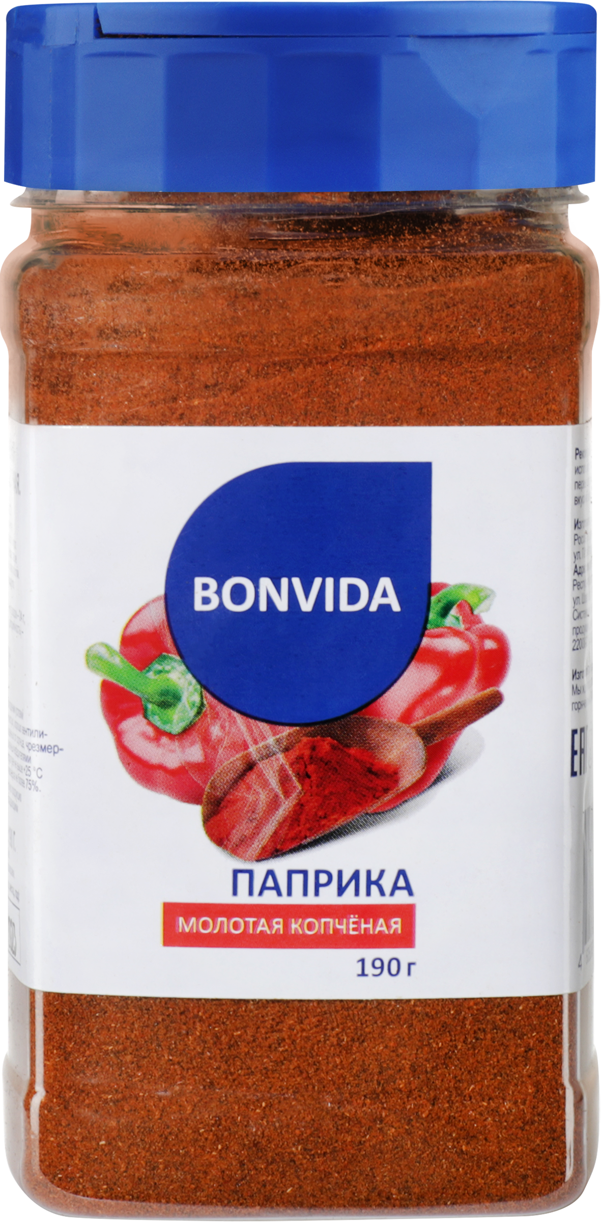 Изображение товара Паприка копченая BONVIDA молотая, 190г - отличный выбор для кухни Изображение товара Паприка копченая BONVIDA молотая, 190г - отличный выбор для кухни