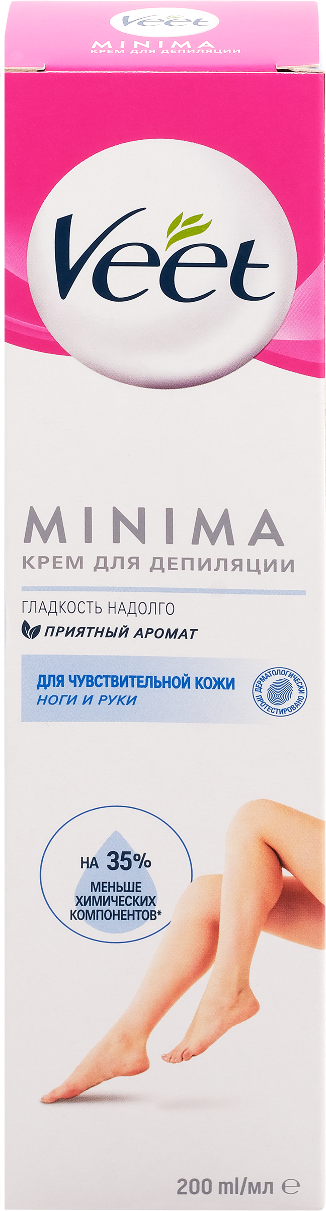 Изображение товара Крем для депиляции VEET Minima для чувствительной кожи, 200мл Изображение товара Крем для депиляции VEET Minima для чувствительной кожи, 200мл