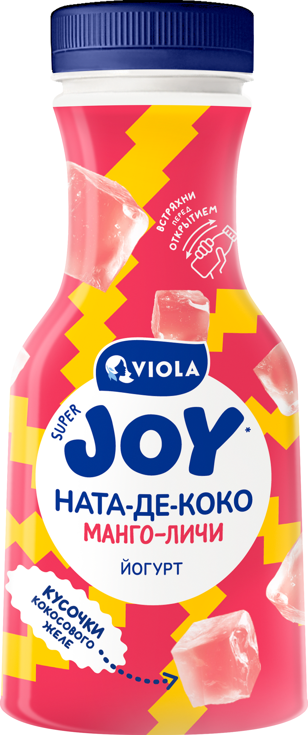 Изображение товара Йогурт питьевой VIOLA Манго-Личи, безлактозный 1,1%, без змж, 250г