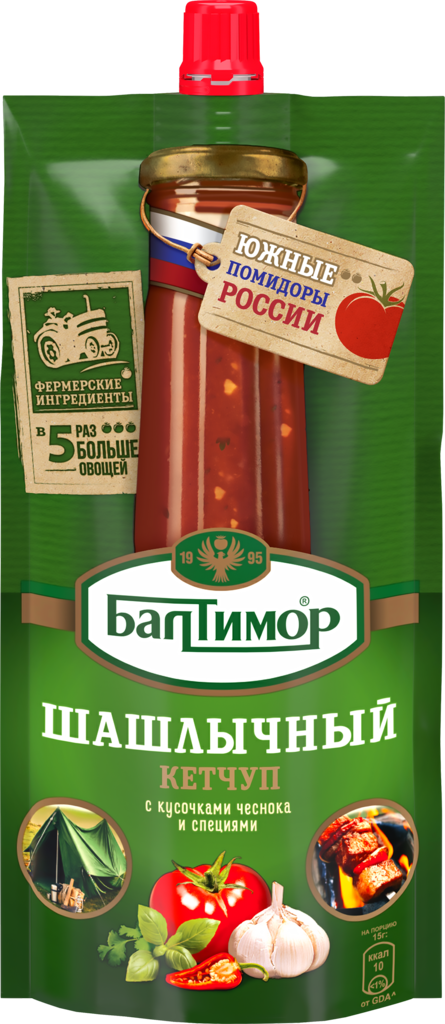 Изображение товара Кетчуп БАЛТИМОР Шашлычный, 260г - Идеальное дополнение к мясным блюдам