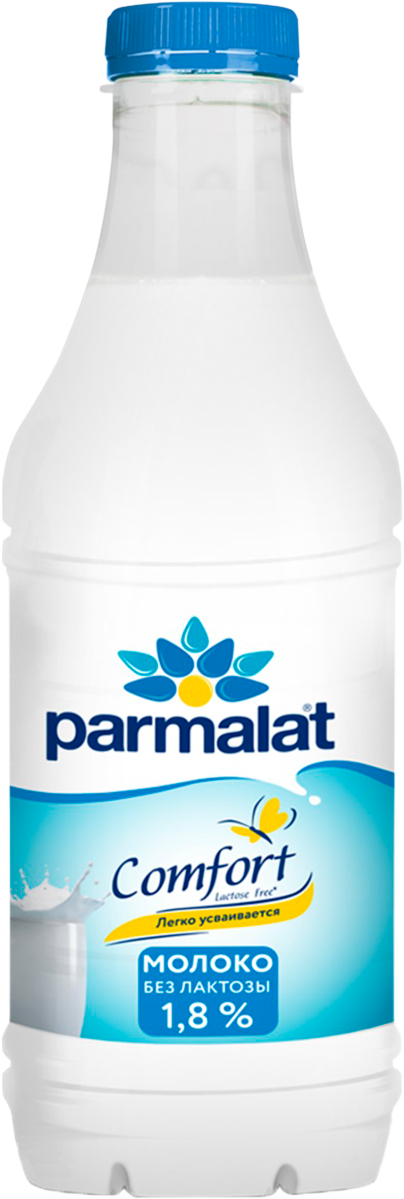 Изображение товара Молоко пастеризованное PARMALAT Comfort безлактозное 1,8%, без змж, 900мл Изображение товара Молоко пастеризованное PARMALAT Comfort безлактозное 1,8%, без змж, 900мл