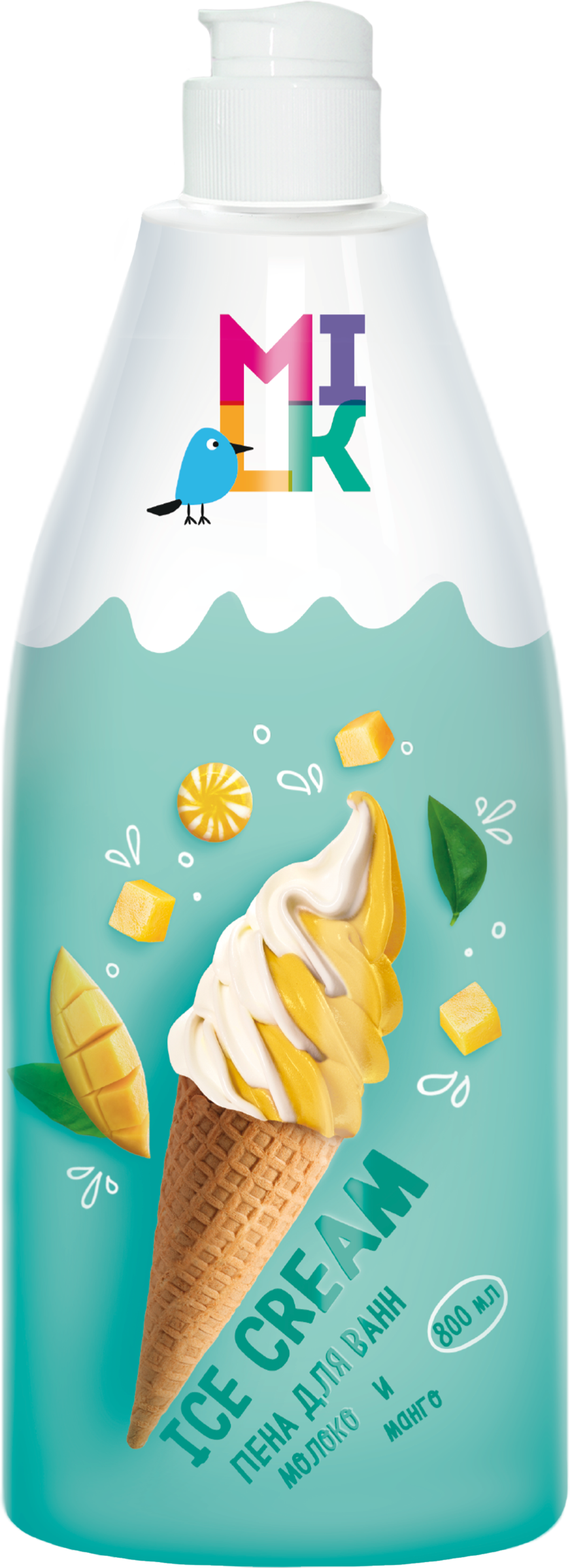 Изображение товара Пена для ванн MILK Молоко и манго, 800мл