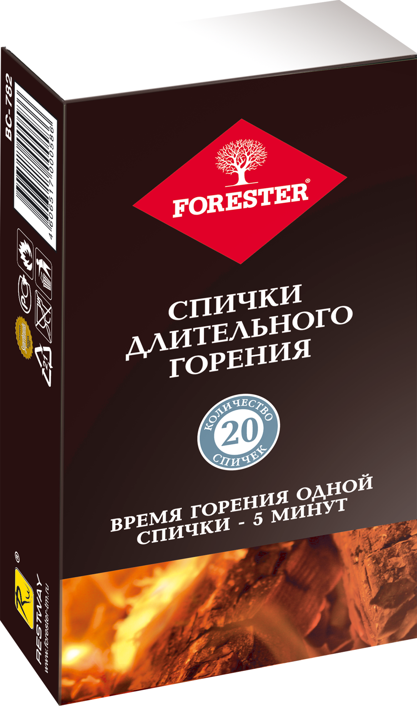 Изображение товара Спички длительного горения FORESTER, Арт. BC-782 Изображение товара Спички длительного горения FORESTER, Арт. BC-782