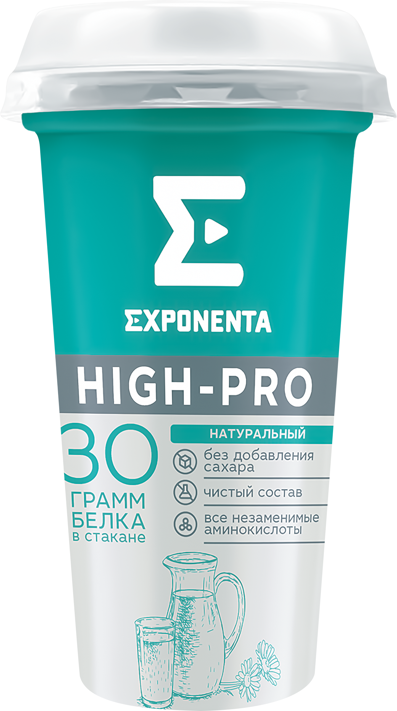 Изображение товара Кисломолочный напиток High-Pro обезжиренныйEXPONENTA 250г высокий белок