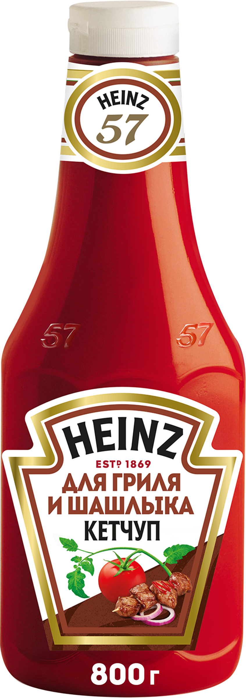Изображение товара Кетчуп HEINZ Для гриля и шашлыка, 800г Изображение товара Кетчуп HEINZ Для гриля и шашлыка, 800г
