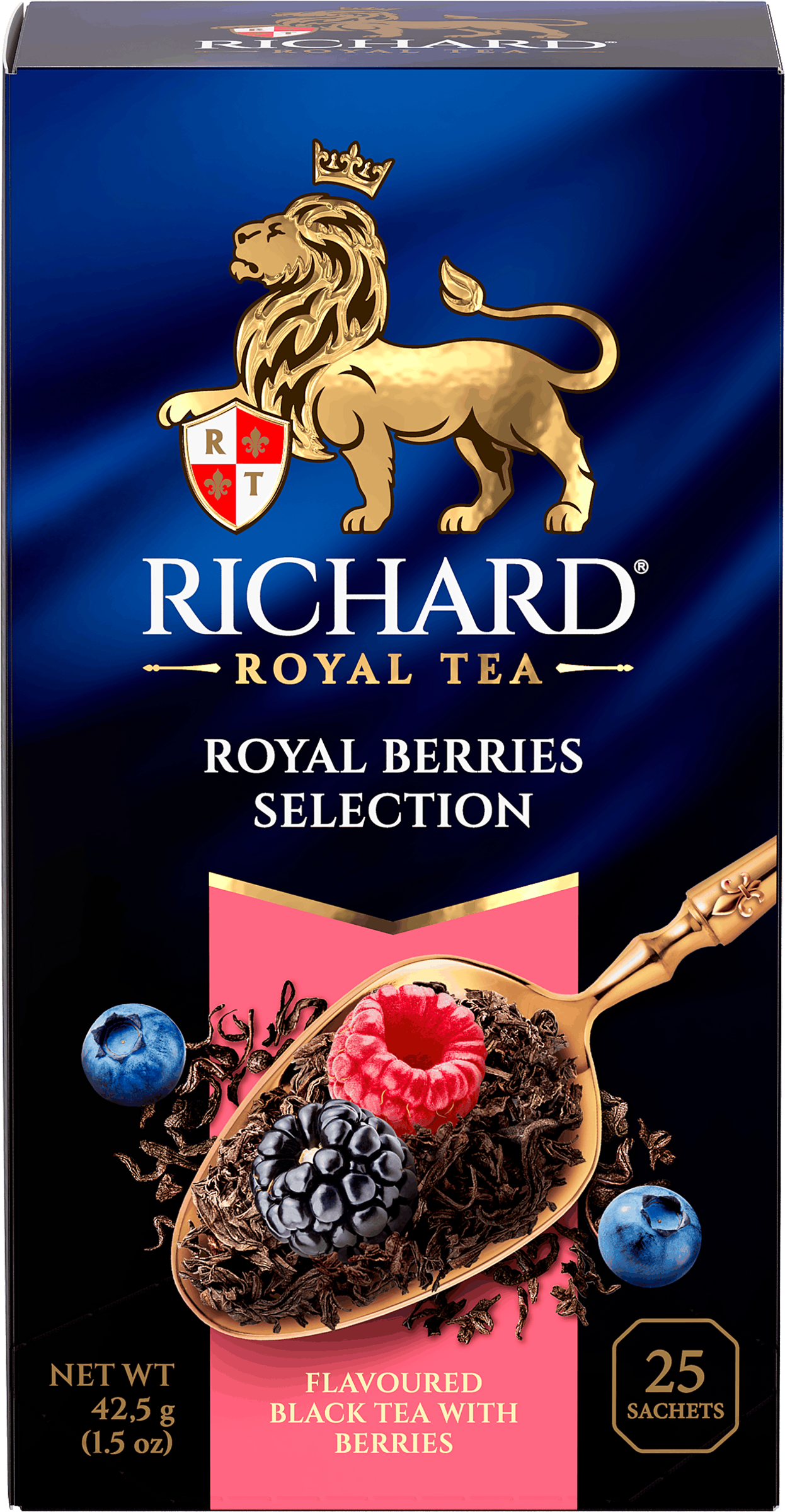 Изображение товара Чай черный RICHARD Royal Berries Selection с ягодами и мятой, 25 пакетов