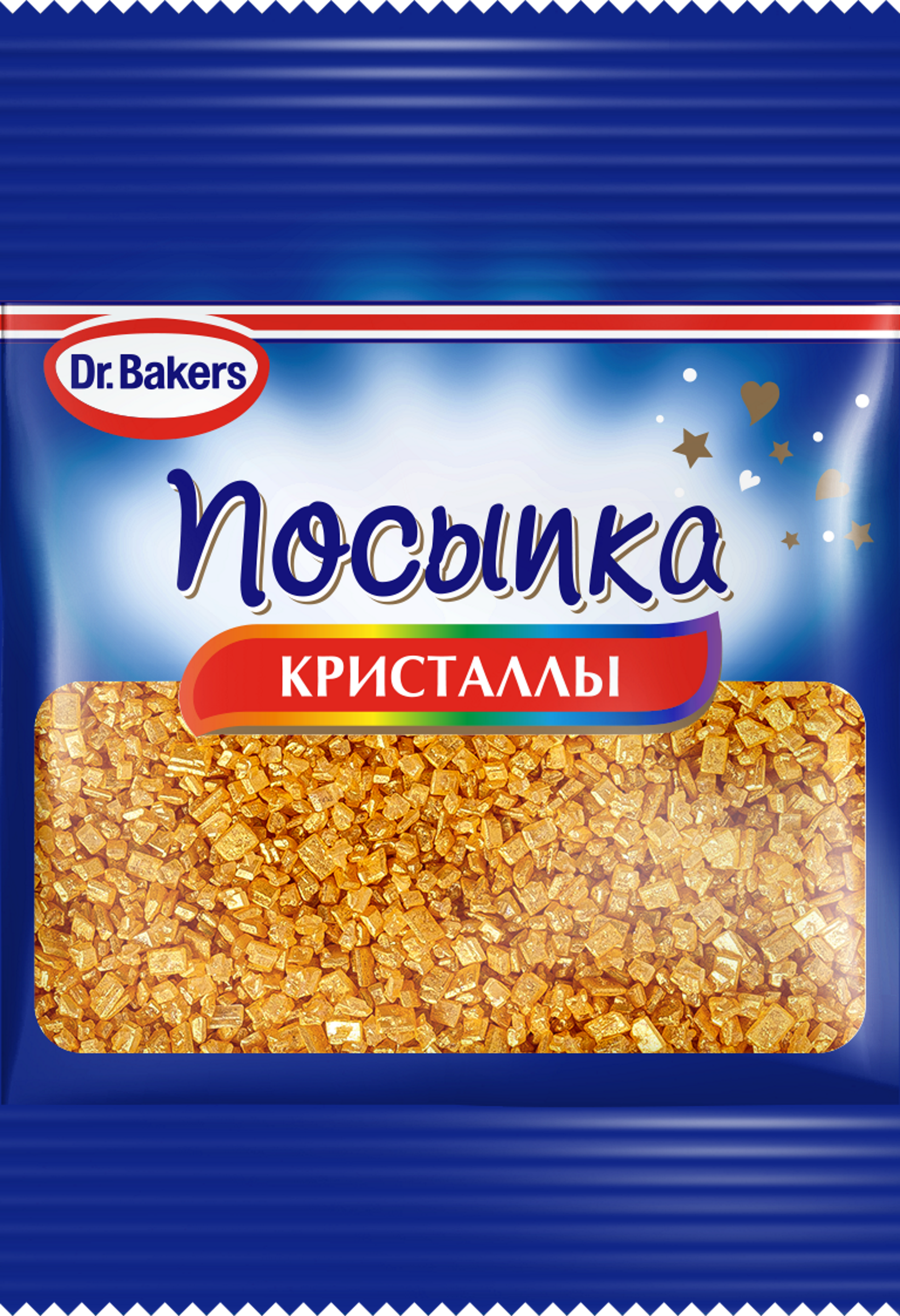 Изображение товара Посыпка кондитерская DR. BAKERS Золотые кристаллы, 10 г - яркое украшение для выпечки Изображение товара Посыпка кондитерская DR. BAKERS Золотые кристаллы, 10 г - яркое украшение для выпечки