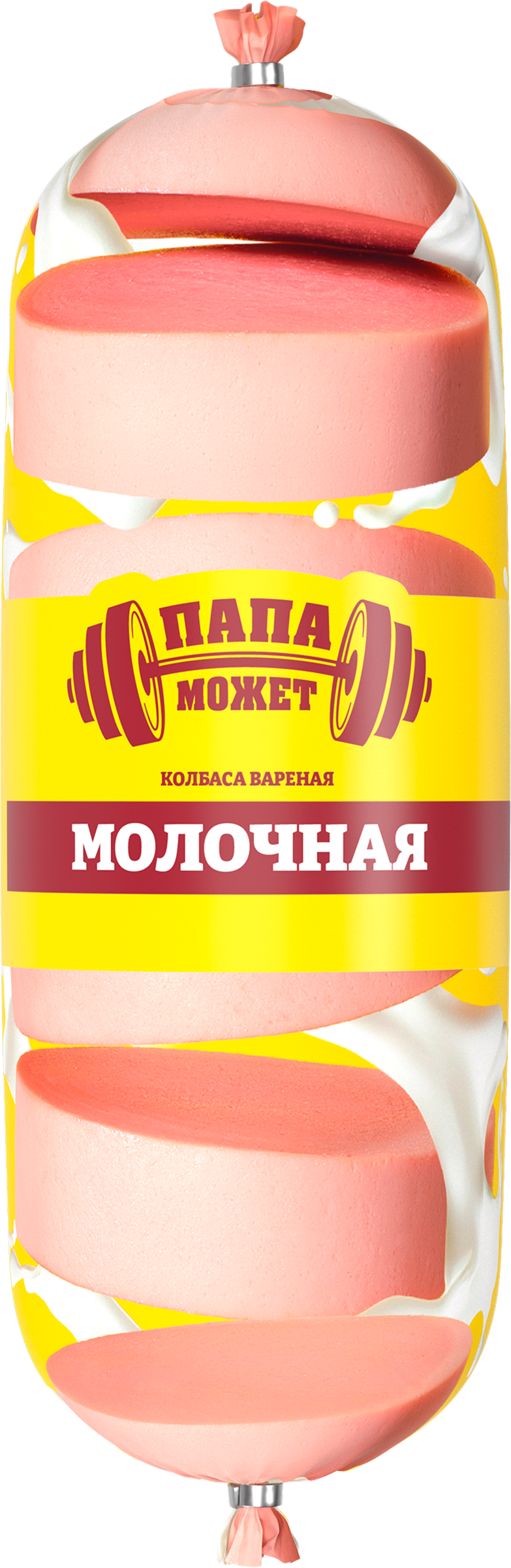 Изображение товара Колбаса вареная ПАПА МОЖЕТ Молочная  Оболочка  Россия