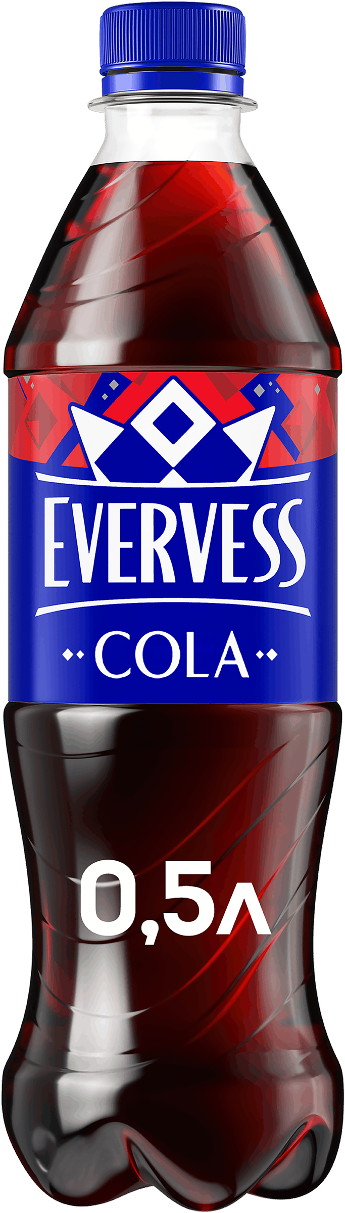 Изображение товара Напиток EVERVESS Кола газированный, 0.5л - освежающий вкус Изображение товара Напиток EVERVESS Кола газированный, 0.5л - освежающий вкус