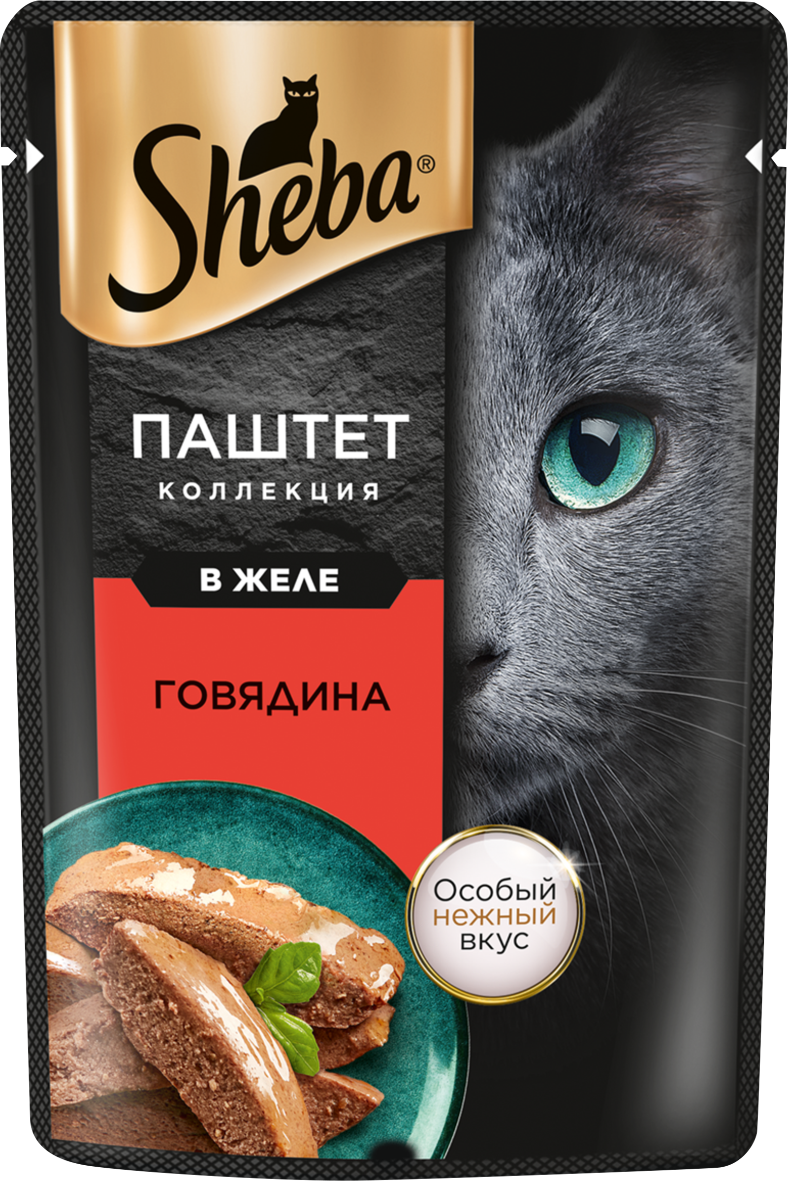 Изображение товара Консервы для кошек SHEBA Говядина (75 г) - нежный паштет в желе Изображение товара Консервы для кошек SHEBA Говядина (75 г) - нежный паштет в желе