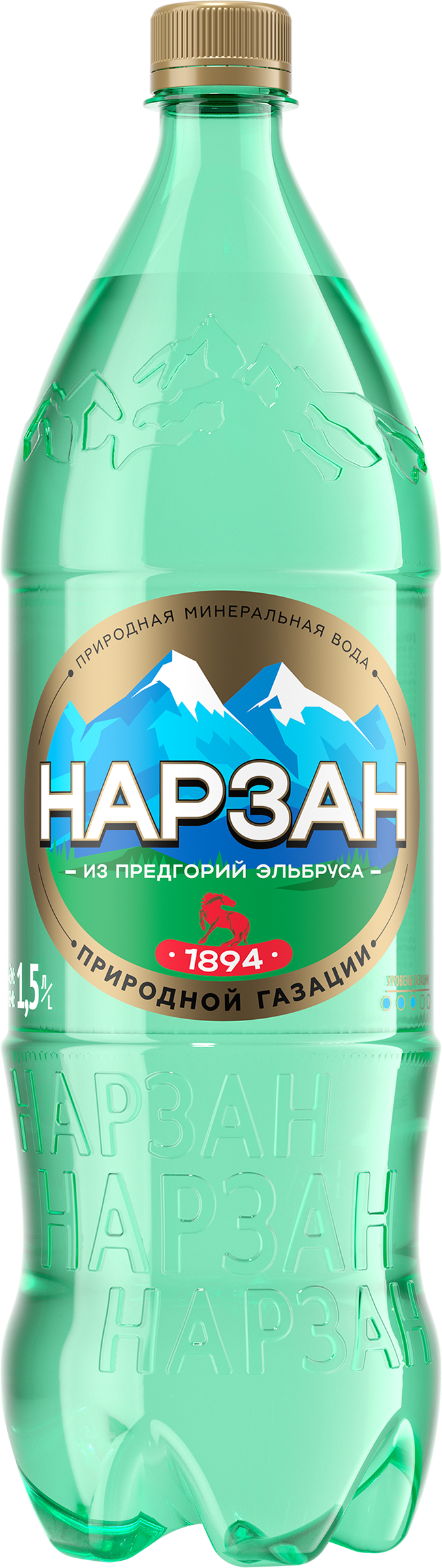 Изображение товара Вода минеральная НАРЗАН натуральной газации, 1.5л