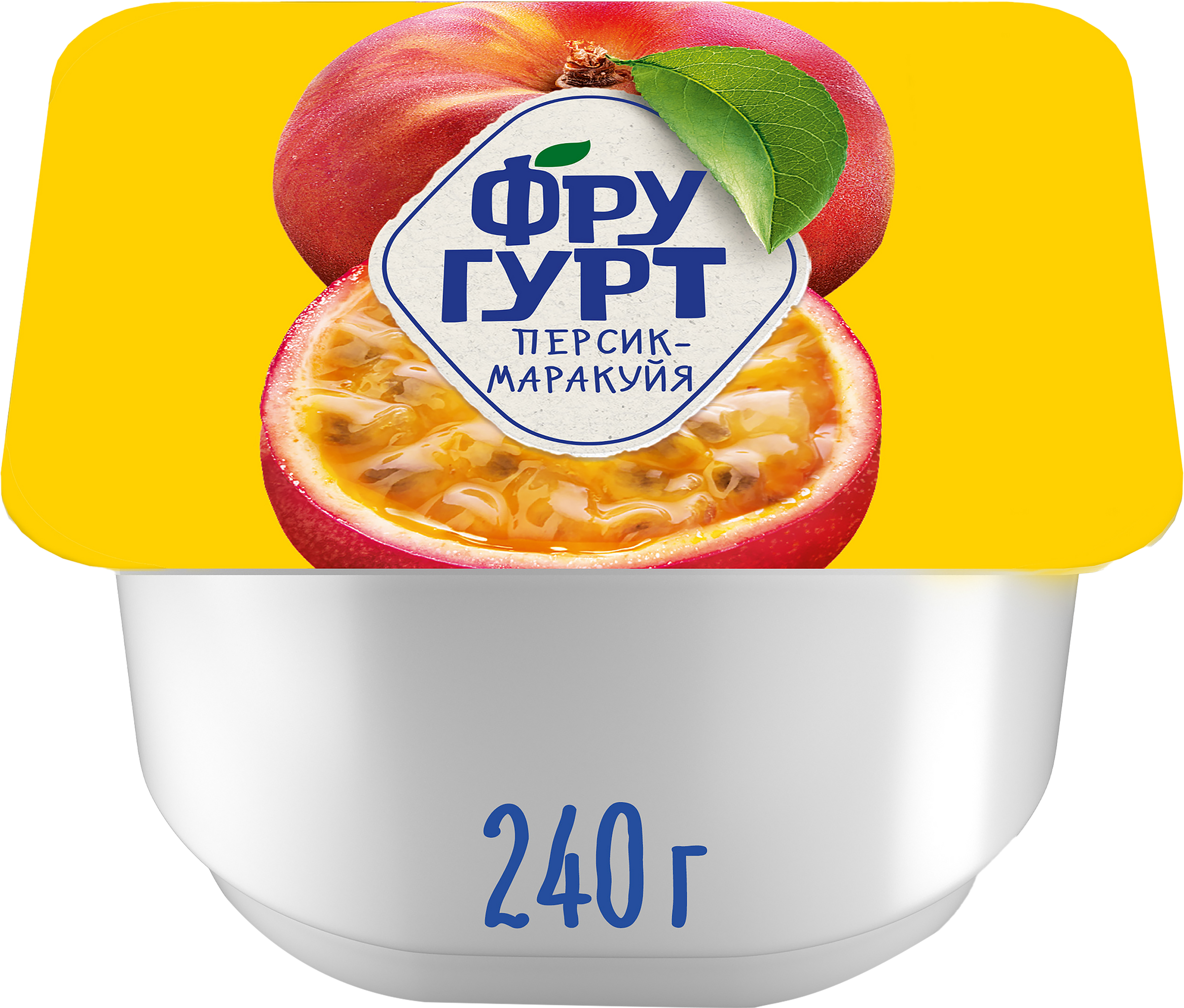 Изображение товара Йогурт ФРУГУРТ Персик маракуйя 2% 240г без змж натуральный Изображение товара Йогурт ФРУГУРТ Персик маракуйя 2% 240г без змж натуральный