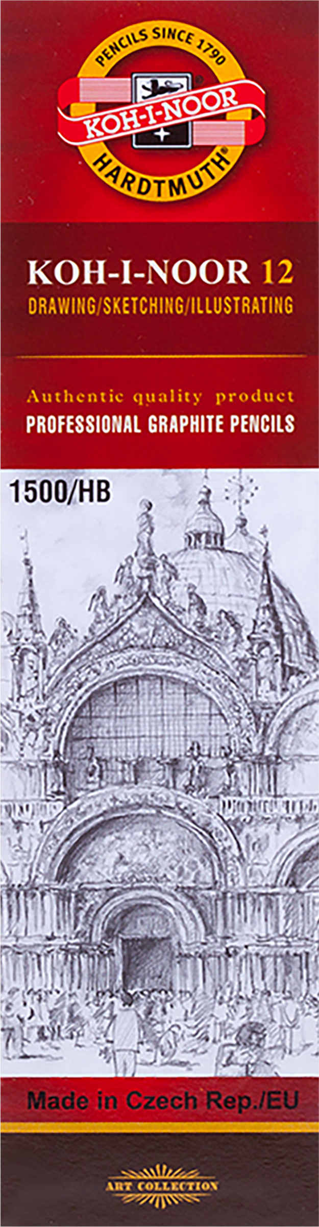 Изображение товара Карандаш чернографитный KOH-I-NOOR 1500 HB, заточенный, Арт. 15000HB01170RU Изображение товара Карандаш чернографитный KOH-I-NOOR 1500 HB, заточенный, Арт. 15000HB01170RU