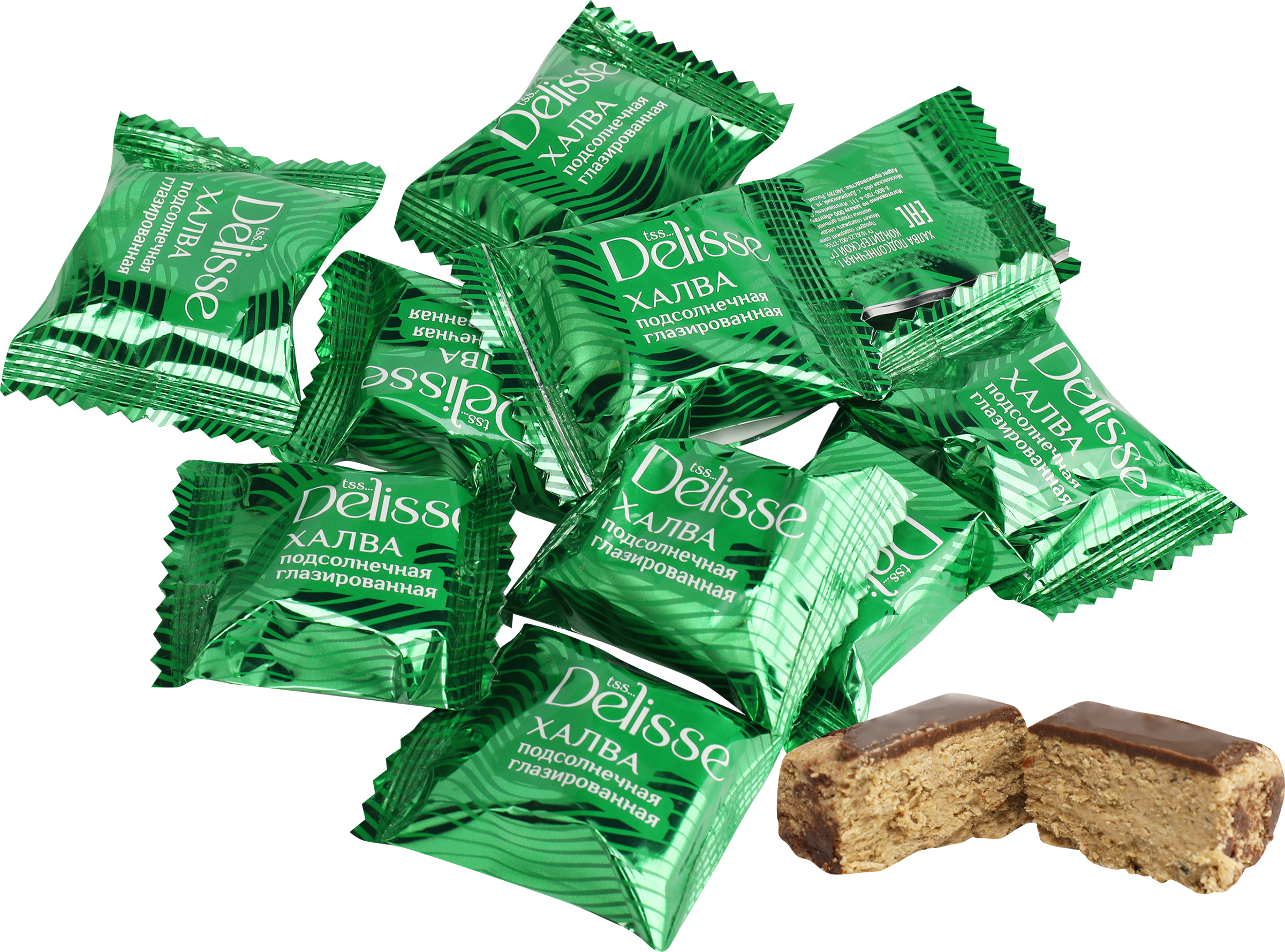 Изображение товара Халва DELISSE Подсолнечная глазированная весовая 684938 Изображение товара Халва DELISSE Подсолнечная глазированная весовая 684938