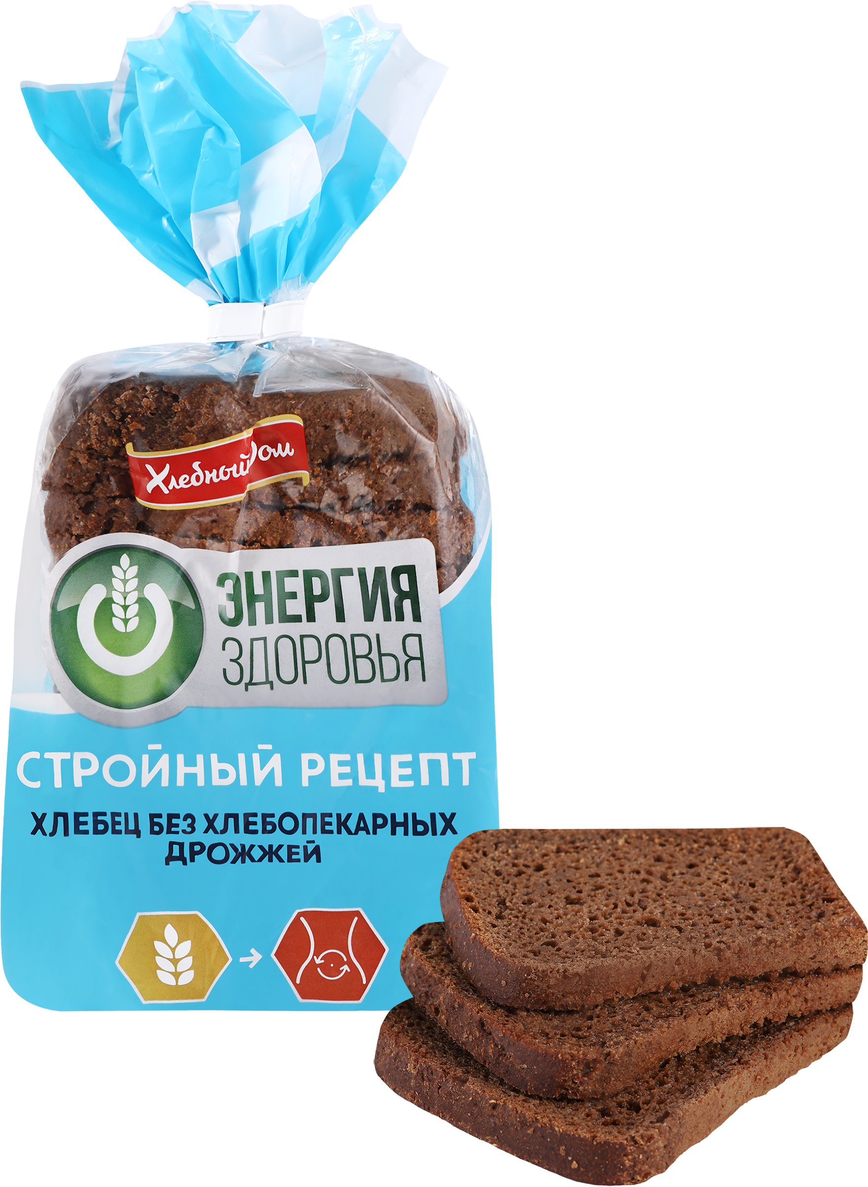 Изображение товара Ржаной хлеб ЭНЕРГИЯ ЗДОРОВЬЯ без дрожжей в нарезке 350г Изображение товара Ржаной хлеб ЭНЕРГИЯ ЗДОРОВЬЯ без дрожжей в нарезке 350г