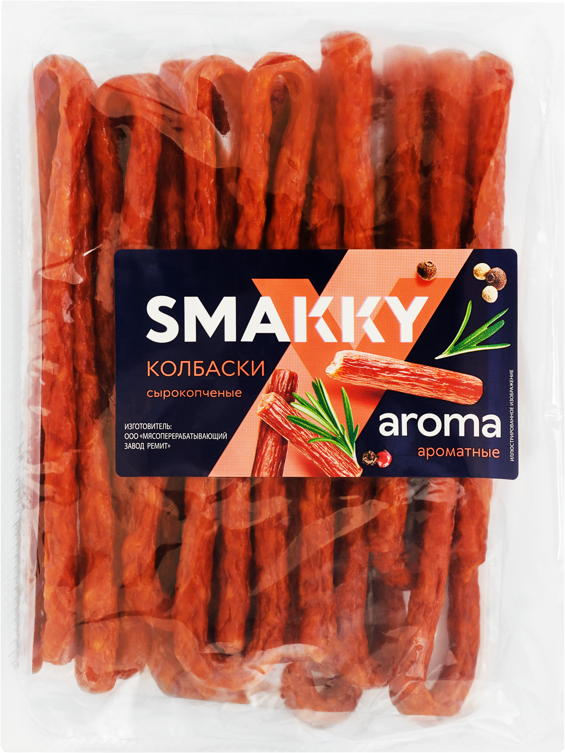 Изображение товара Колбаски сырокопченые SMAKKY, 280г классическая закуска для перекуса Изображение товара Колбаски сырокопченые SMAKKY, 280г классическая закуска для перекуса