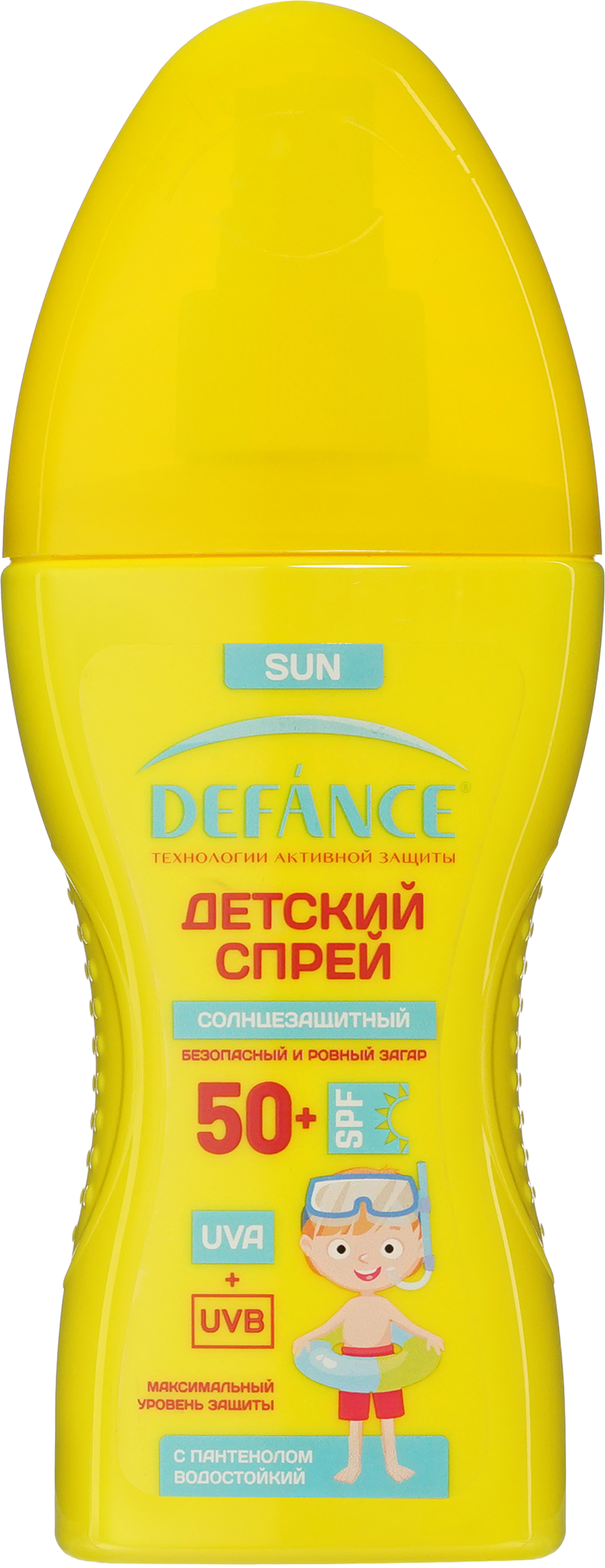 Изображение товара Спрей солнцезащитный для детей DEFANCE Sun Kids с пантенолом SPF50+, 150мл Изображение товара Спрей солнцезащитный для детей DEFANCE Sun Kids с пантенолом SPF50+, 150мл