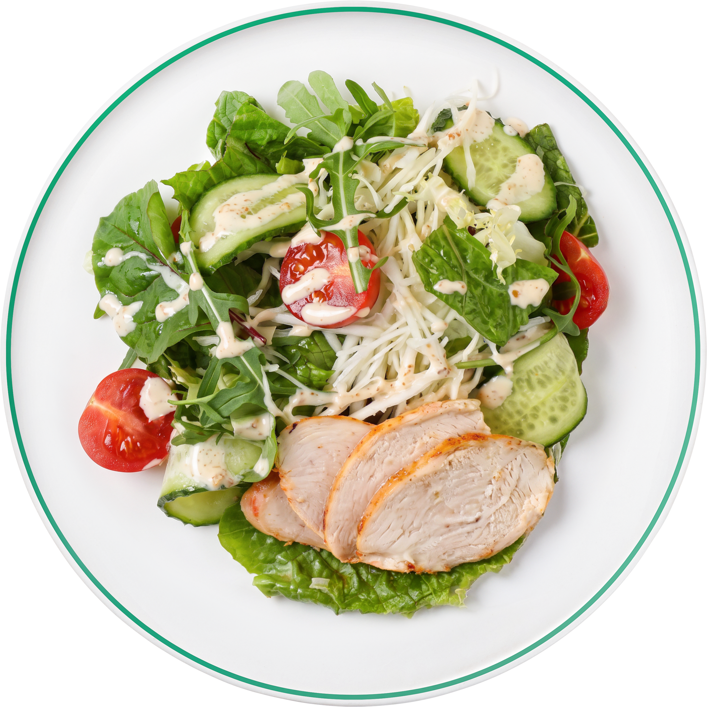 Изображение товара Салат ЛЕНТА FRESH Фреш с куриной грудкой, 150г, питательное полезное блюдо Изображение товара Салат ЛЕНТА FRESH Фреш с куриной грудкой, 150г, питательное полезное блюдо