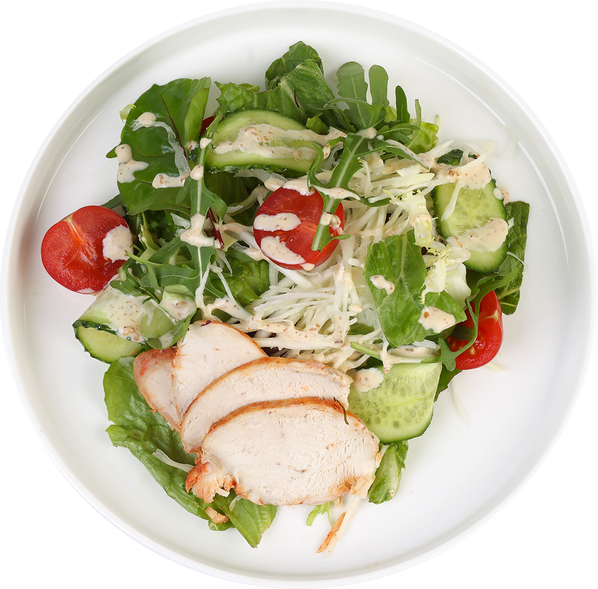 Изображение товара Салат ЛЕНТА FRESH Фреш с куриной грудкой, 150г, питательное полезное блюдо Изображение товара Салат ЛЕНТА FRESH Фреш с куриной грудкой, 150г, питательное полезное блюдо
