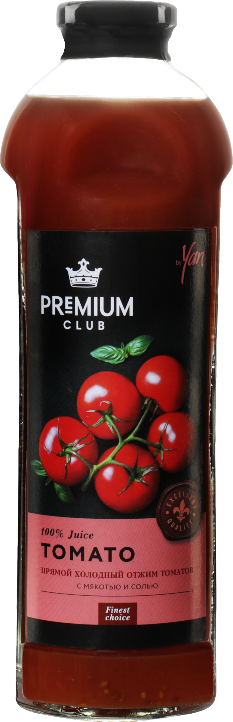 Изображение товара Натуральный томатный сок PREMIUM CLUB 0.93л с мякотью и ликопином