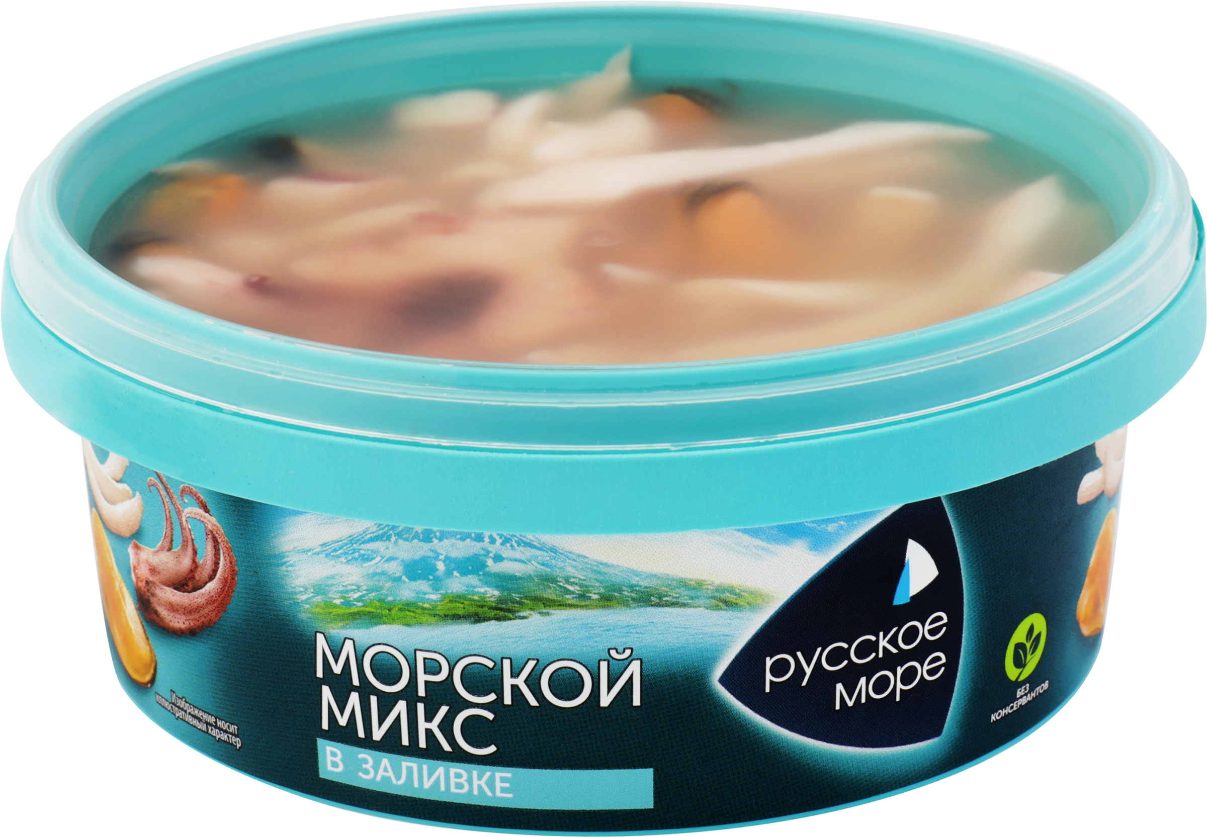 Изображение товара Коктейль из морепродуктов РУССКОЕ МОРЕ Морской микс, в заливке, 300г