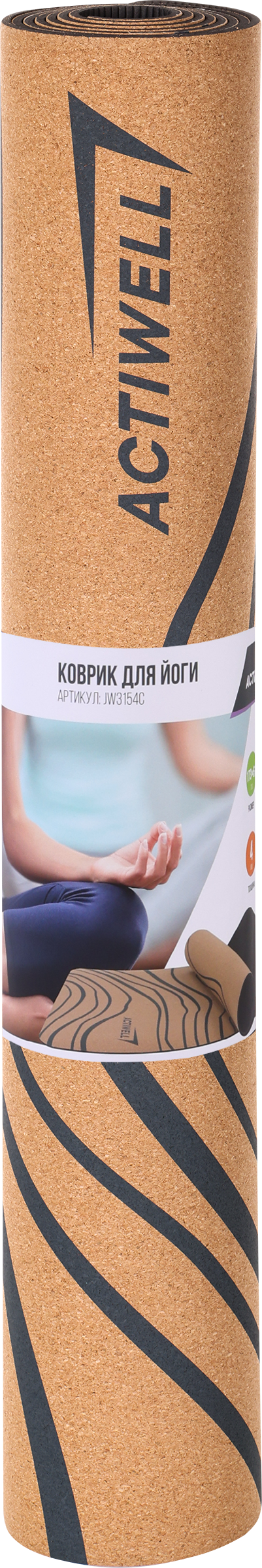 Изображение товара Коврик для йоги ACTIWELL 173х61х0,4см, Арт JW3154C Изображение товара Коврик для йоги ACTIWELL 173х61х0,4см, Арт JW3154C