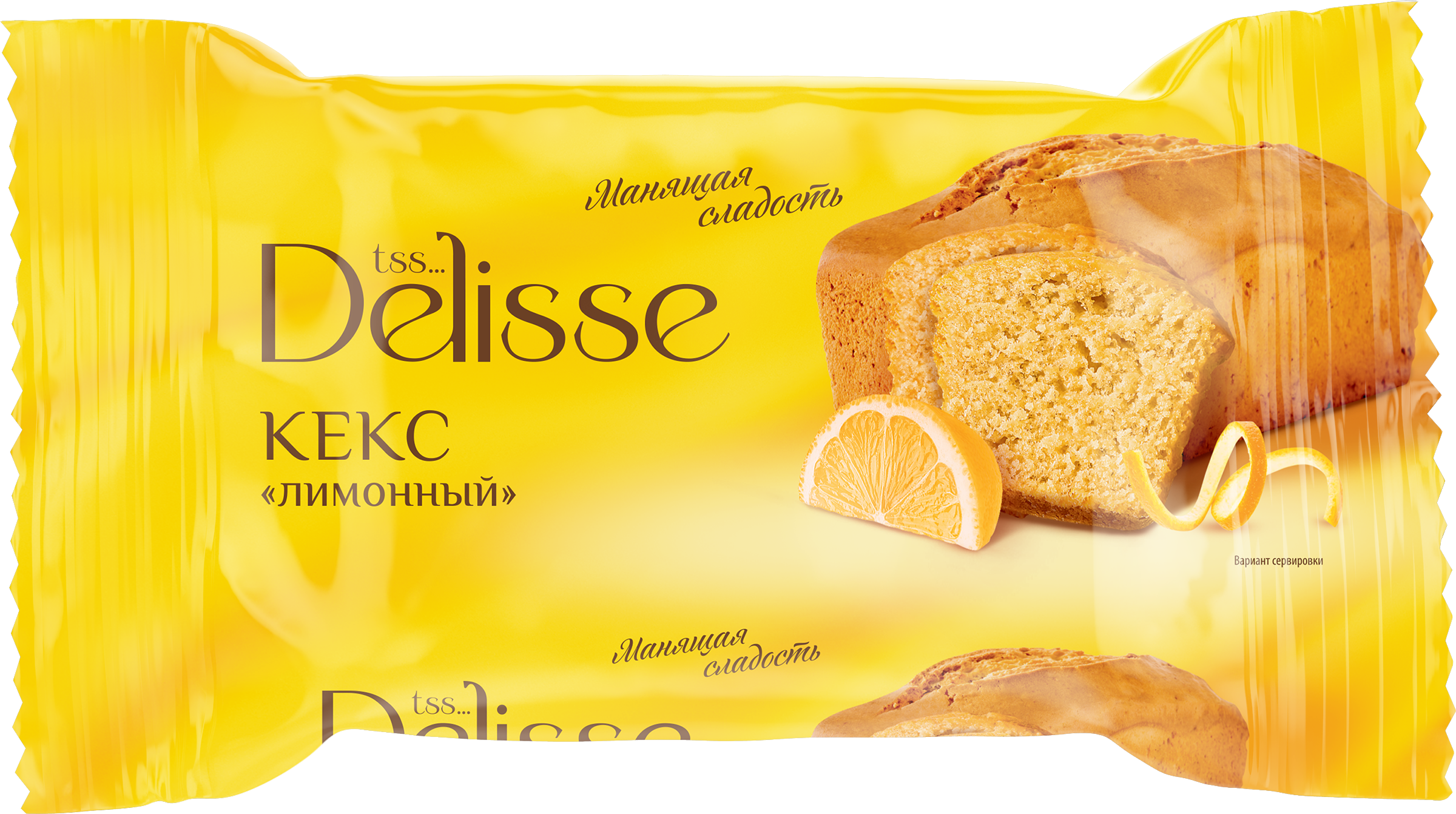 Изображение товара Лимонный кекс DELISSE - нежный бисквит с ароматом лимона 250 г