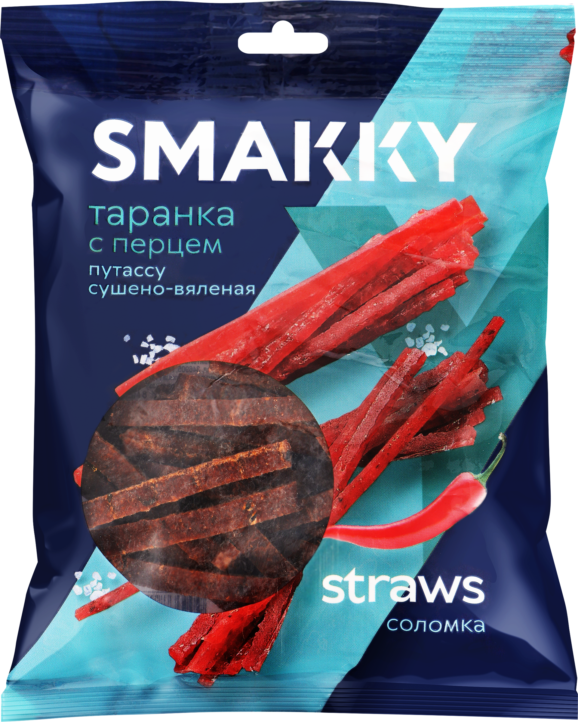 Изображение товара Сушеная рыба SMAKKY Таранка с перцем 70г для перекусов Изображение товара Сушеная рыба SMAKKY Таранка с перцем 70г для перекусов