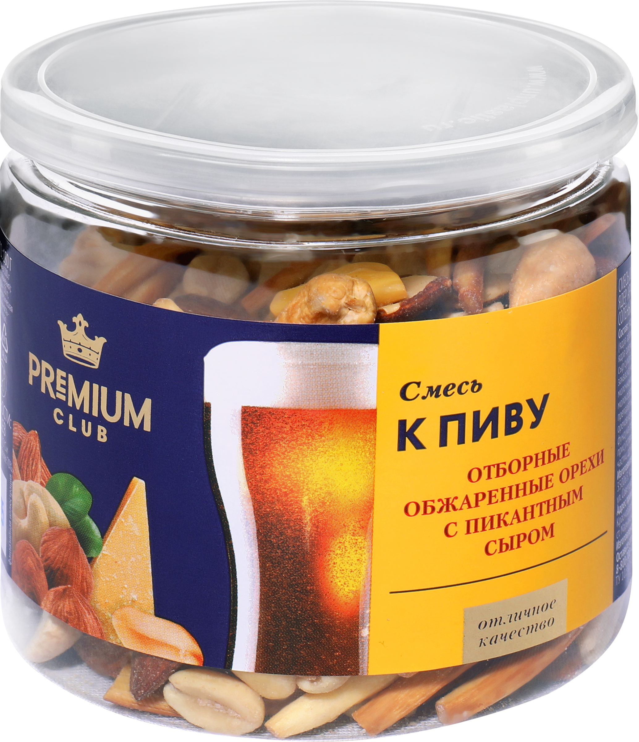 Изображение товара Смесь орехов и сыра PREMIUM CLUB - вкусное и питательное лакомство 180г